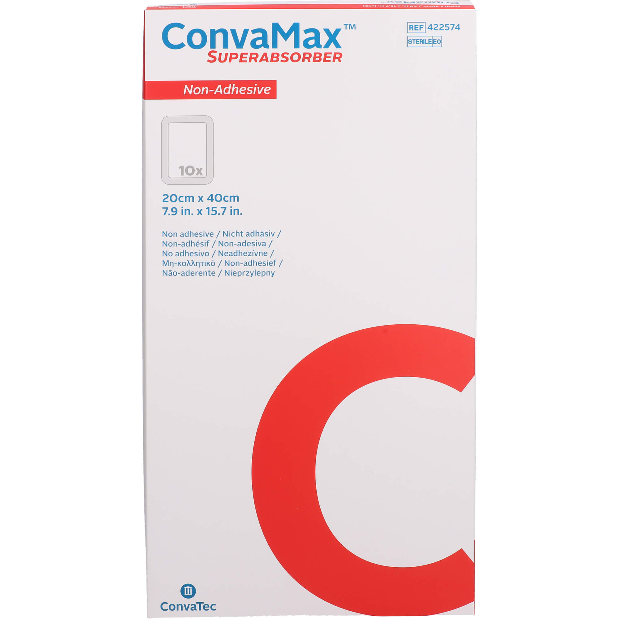 CONVAMAX Superabsorber nicht adhäsiv 20x40 cm