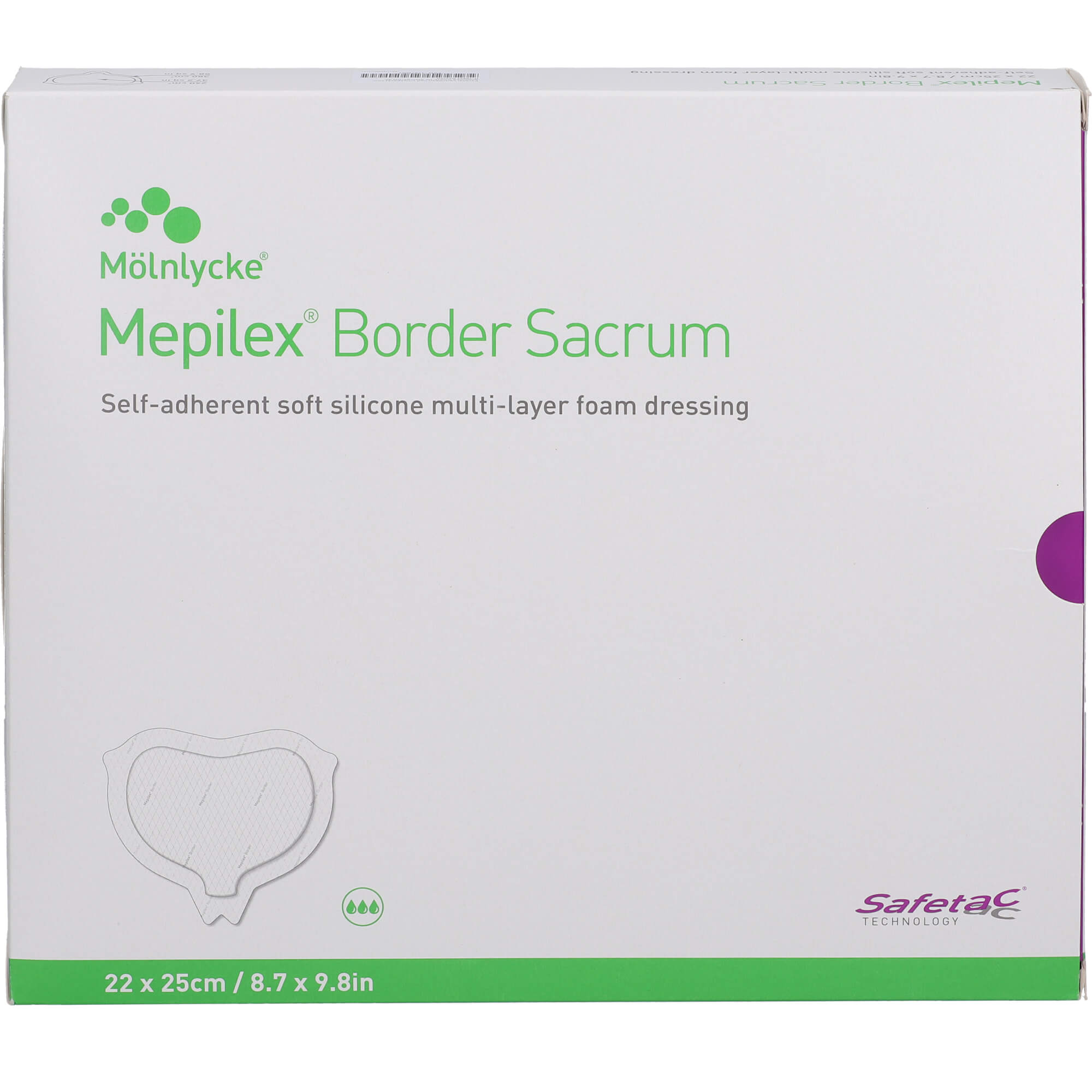 MEPILEX Border Sacrum Schaumverb.22x25 cm steril