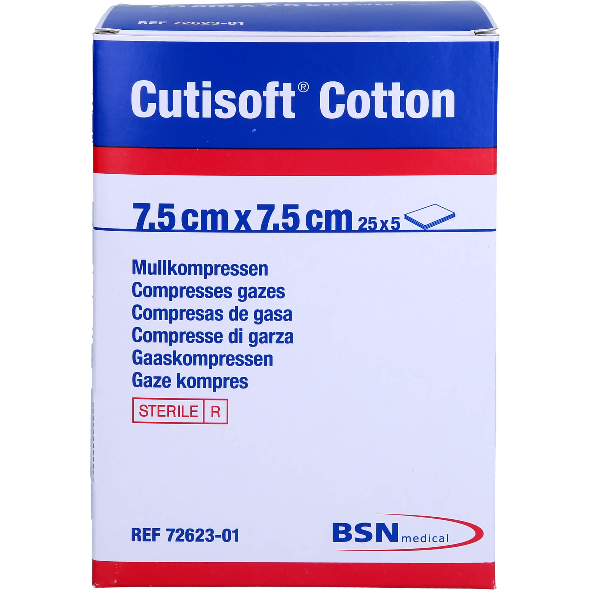 CUTISOFT Cotton Kompr.7,5x7,5 cm 8fach