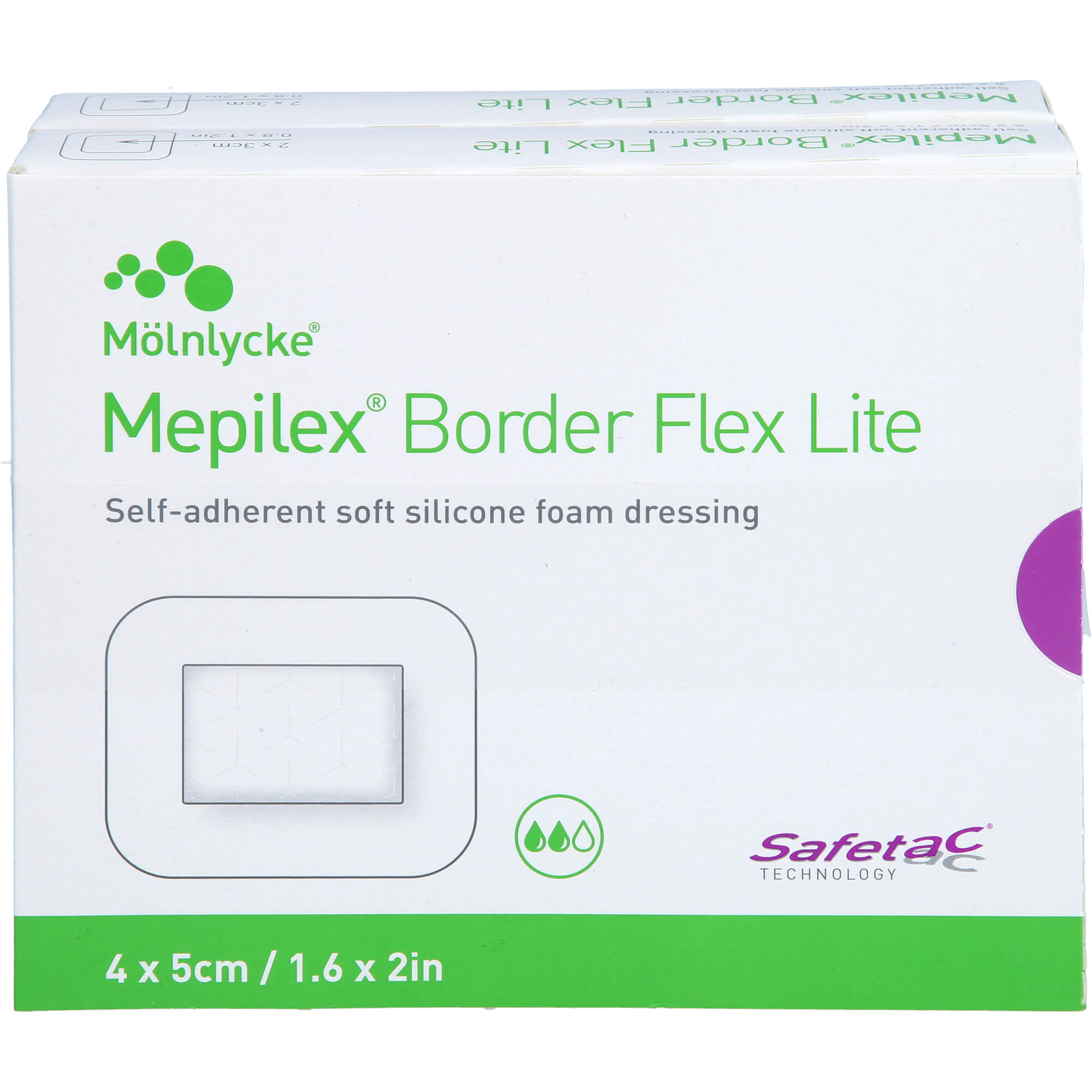 MEPILEX Border Flex Lite Schaumverband 4x5 cm