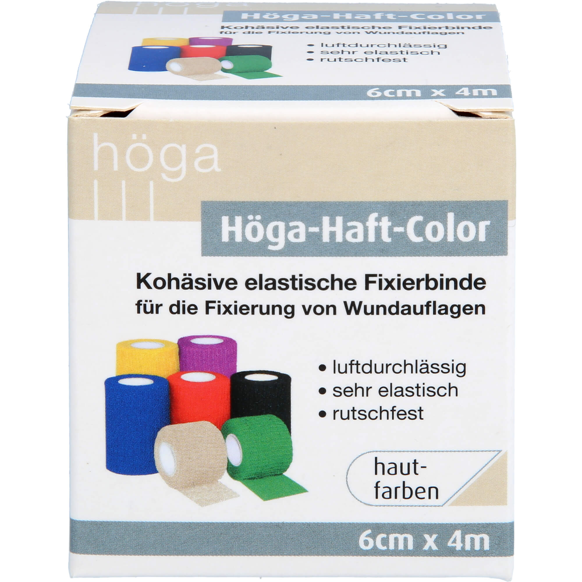 HÖGA-HAFT Color Fixierb.6 cmx4 m hautfarben