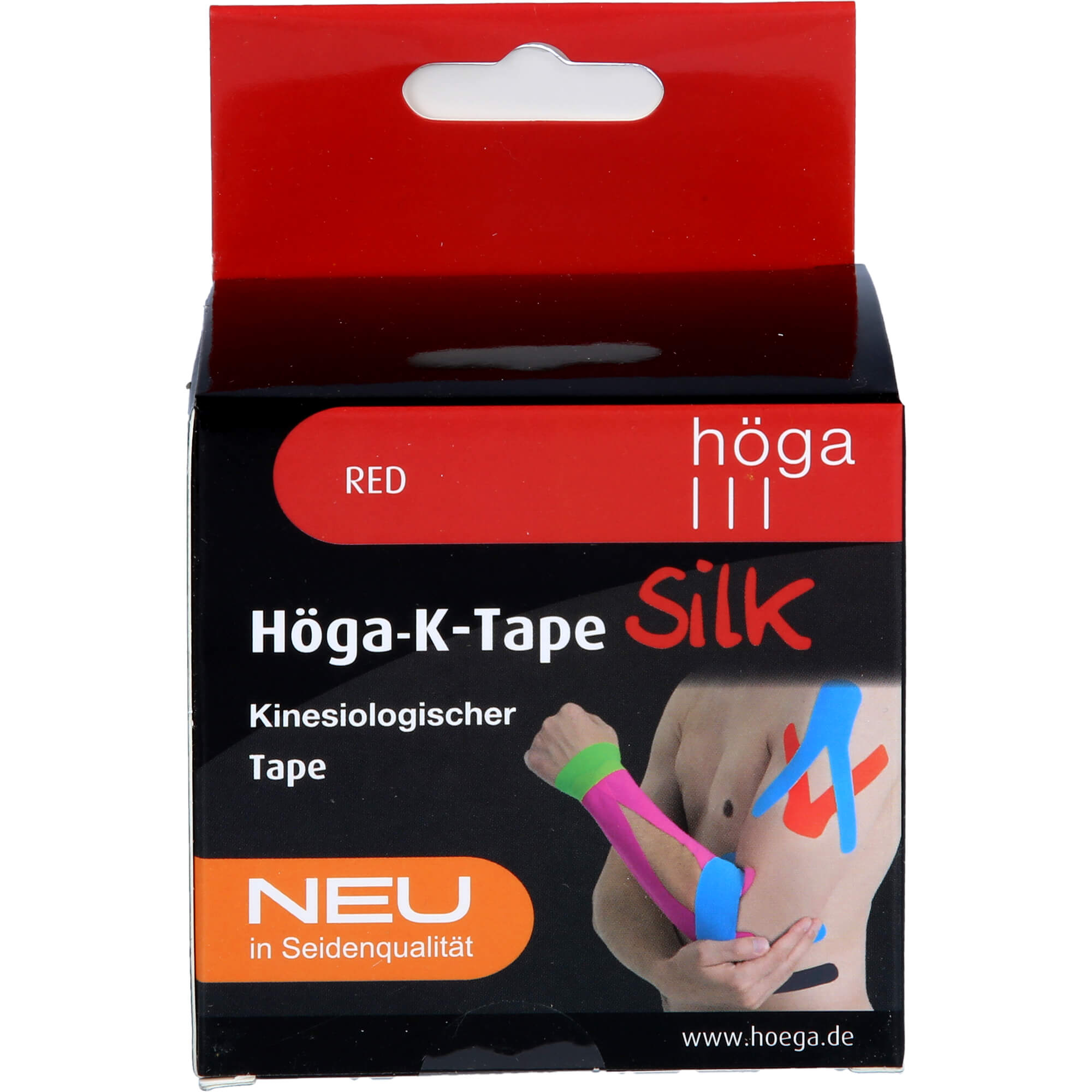 HÖGA-K-TAPE Silk 5 cmx5 m l.fr.red kinesiol.Tape