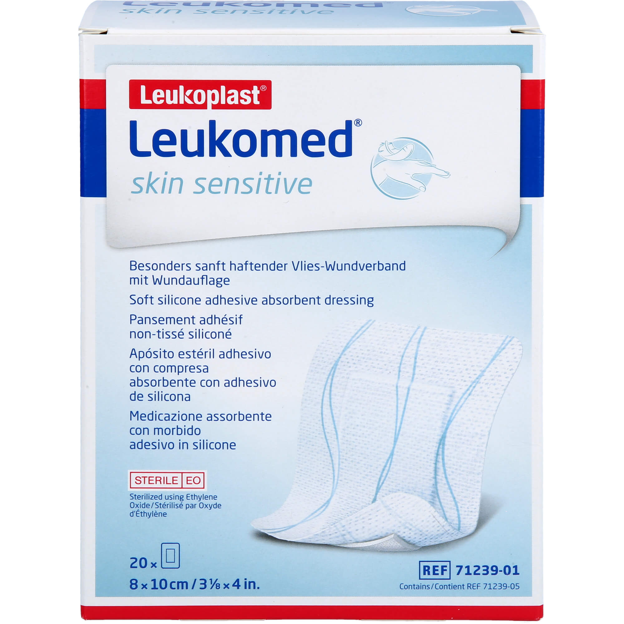 LEUKOMED skin sensitive steril 8x10 cm