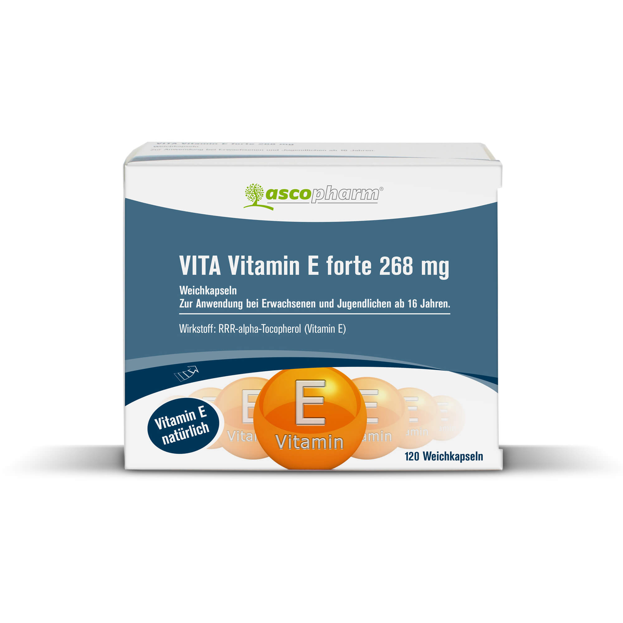ASCOPHARM VITA Vitamin E forte 268 mg Weichkapseln