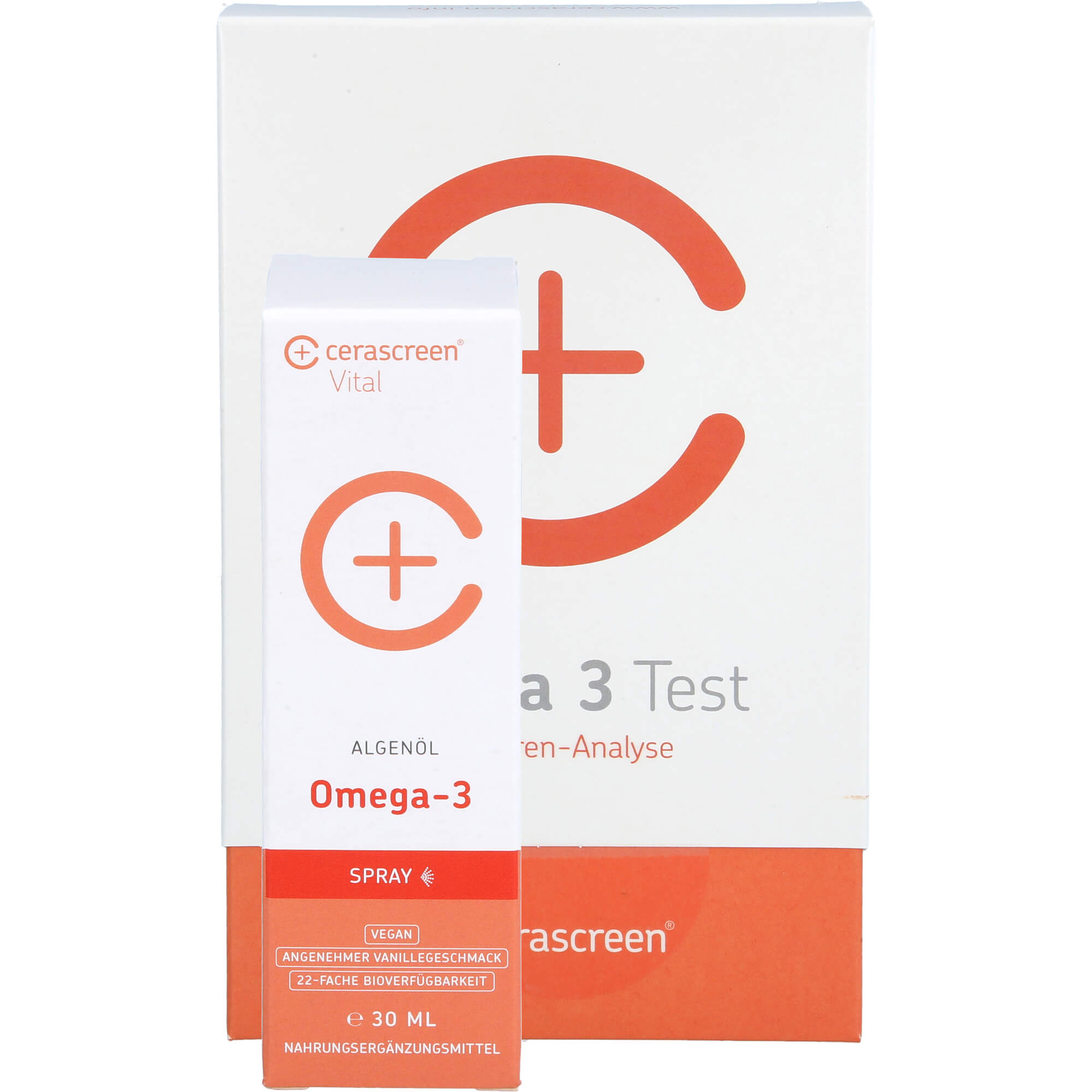 KONTROLLSET Omega-3 Tests+Omega-3 Spray Kombipack.