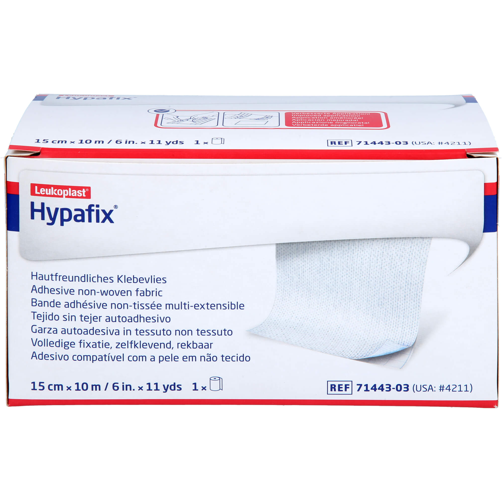 HYPAFIX Klebevlies hypoallergen 15 cmx10 m