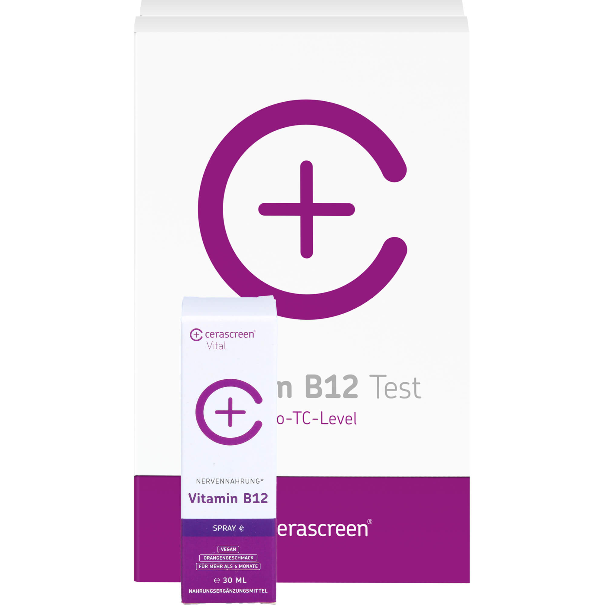 KONTROLLSET 2 Vitamin B12 Test+Vitamin B12 Spray