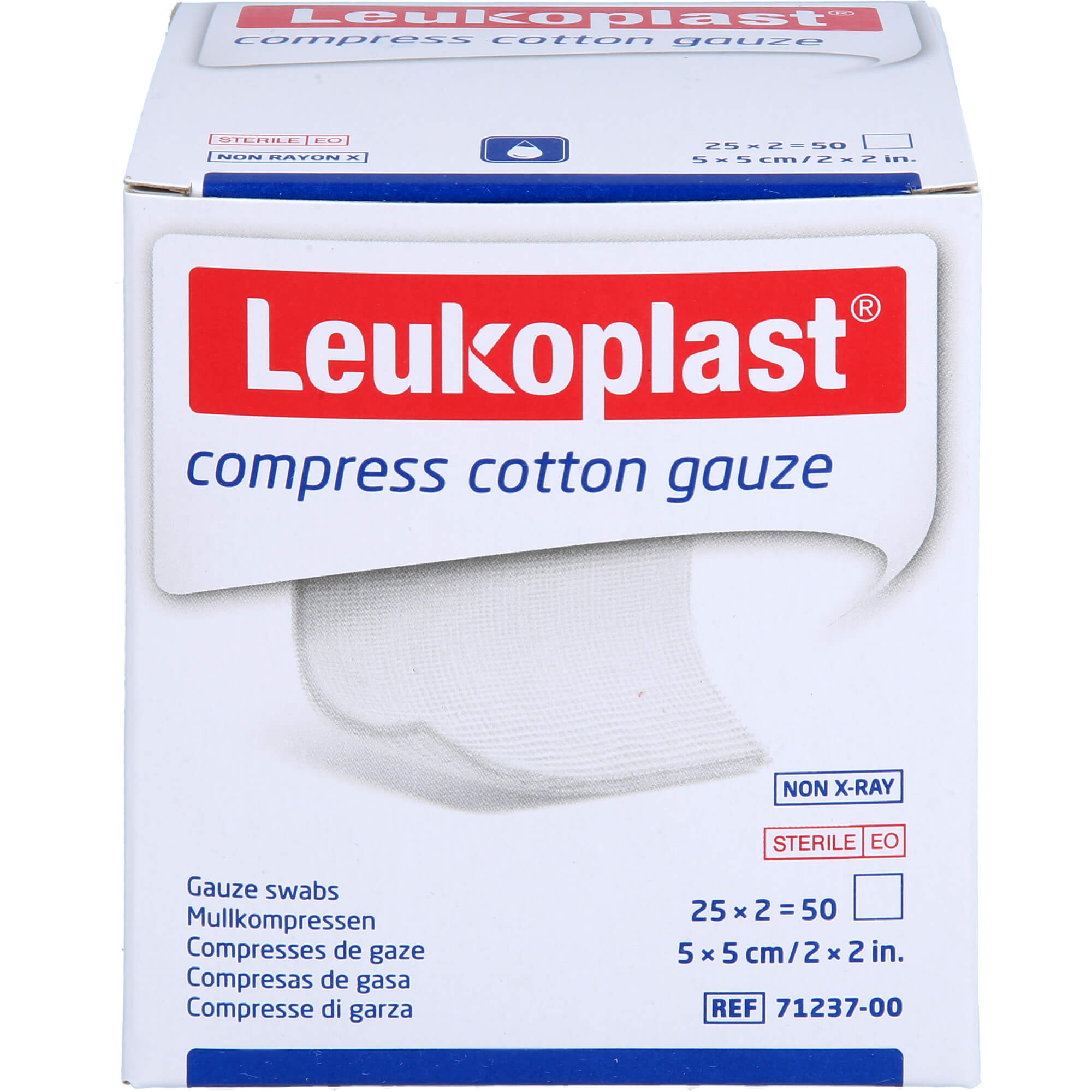 LEUKOPLAST compress Cotton Gauze 5x5cm steril 8f
