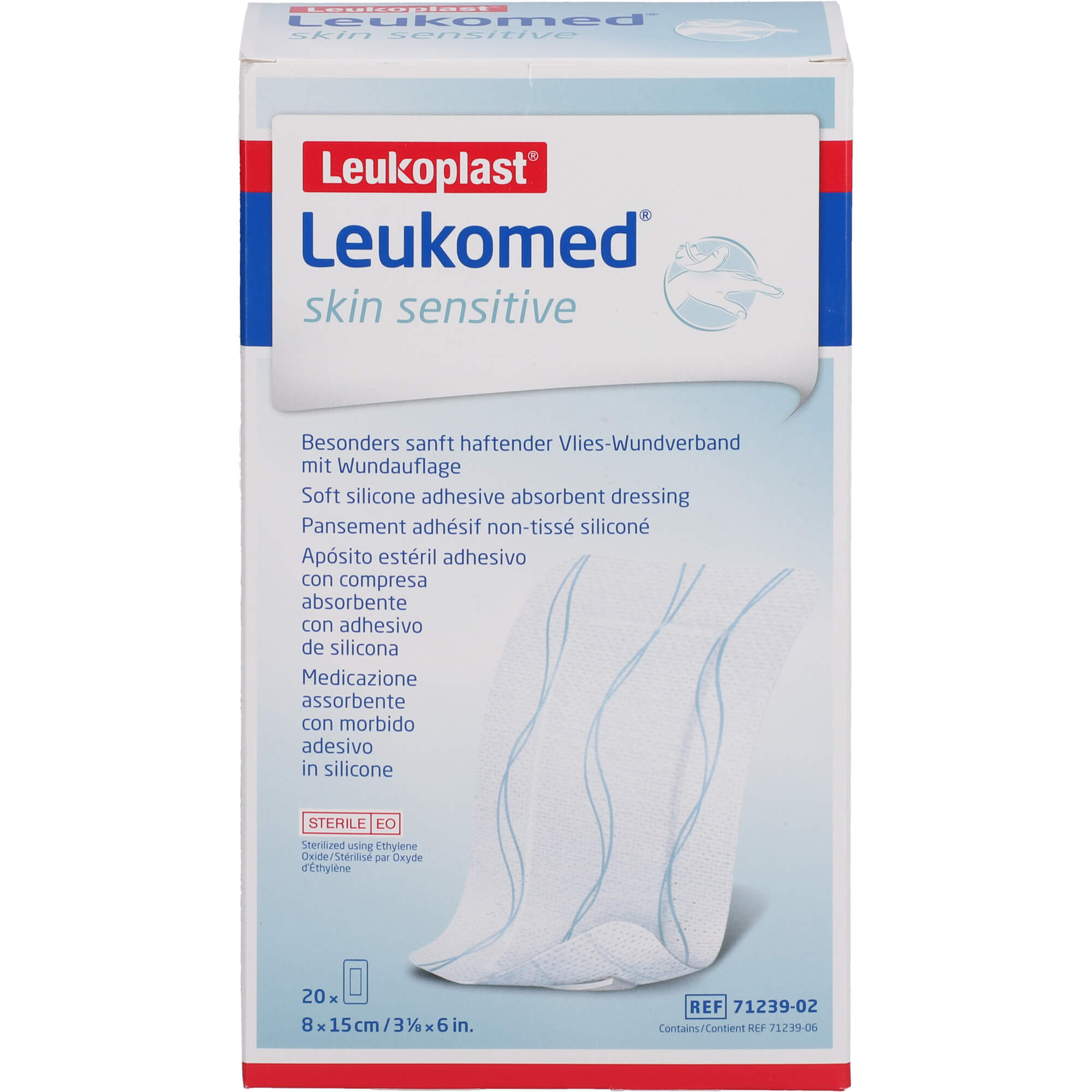 LEUKOMED skin sensitive steril 8x15 cm