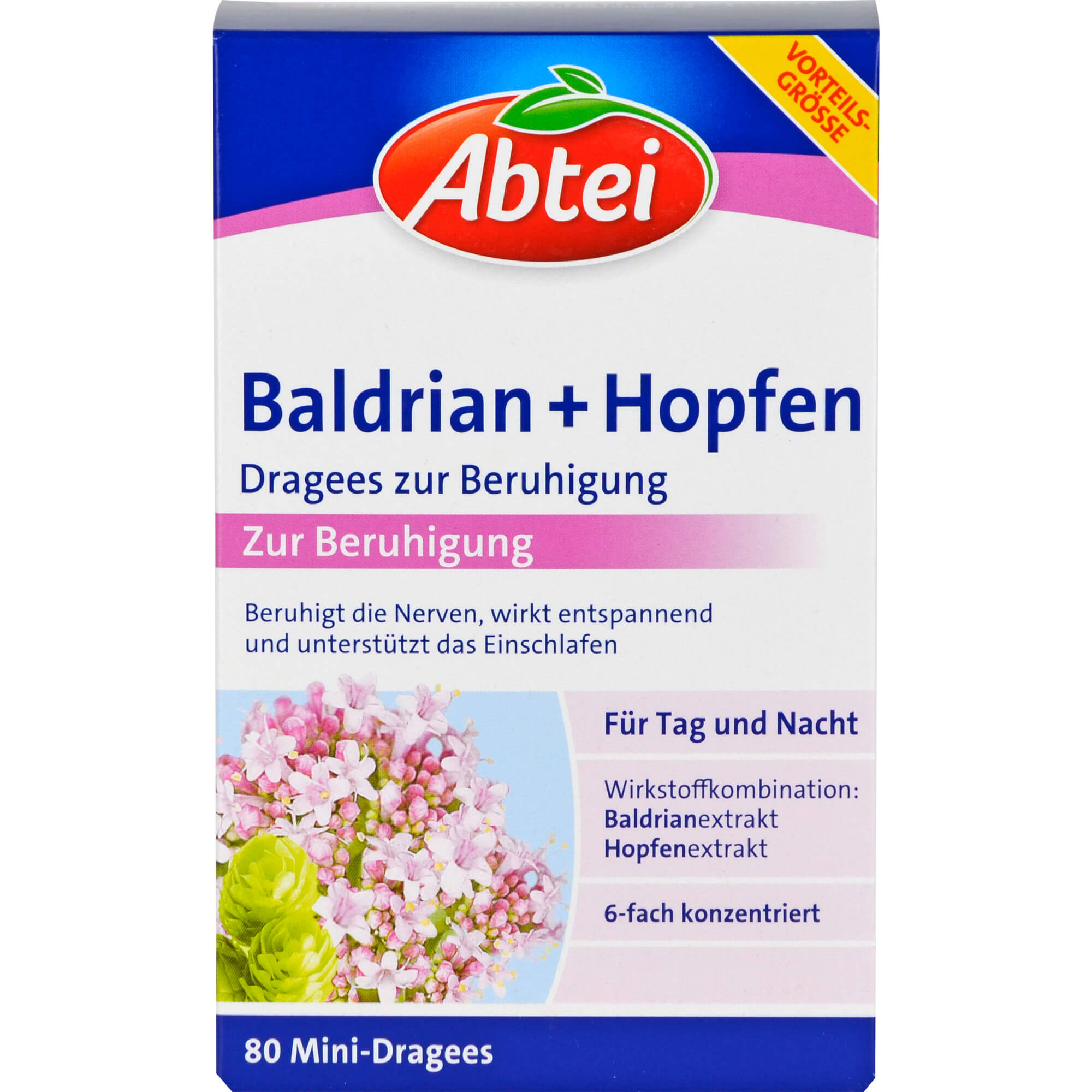 ABTEI Baldrian+Hopfen Dragees zur Beruhigung
