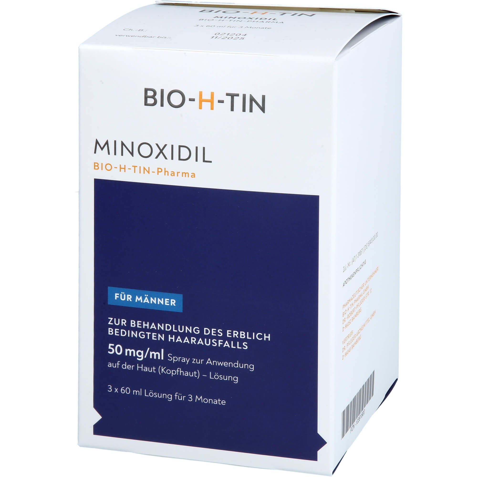 - MINOXIDIL BIO-H-TIN Pharma 50 mg\/ml Spray Lsg. - 3X60 ml ...