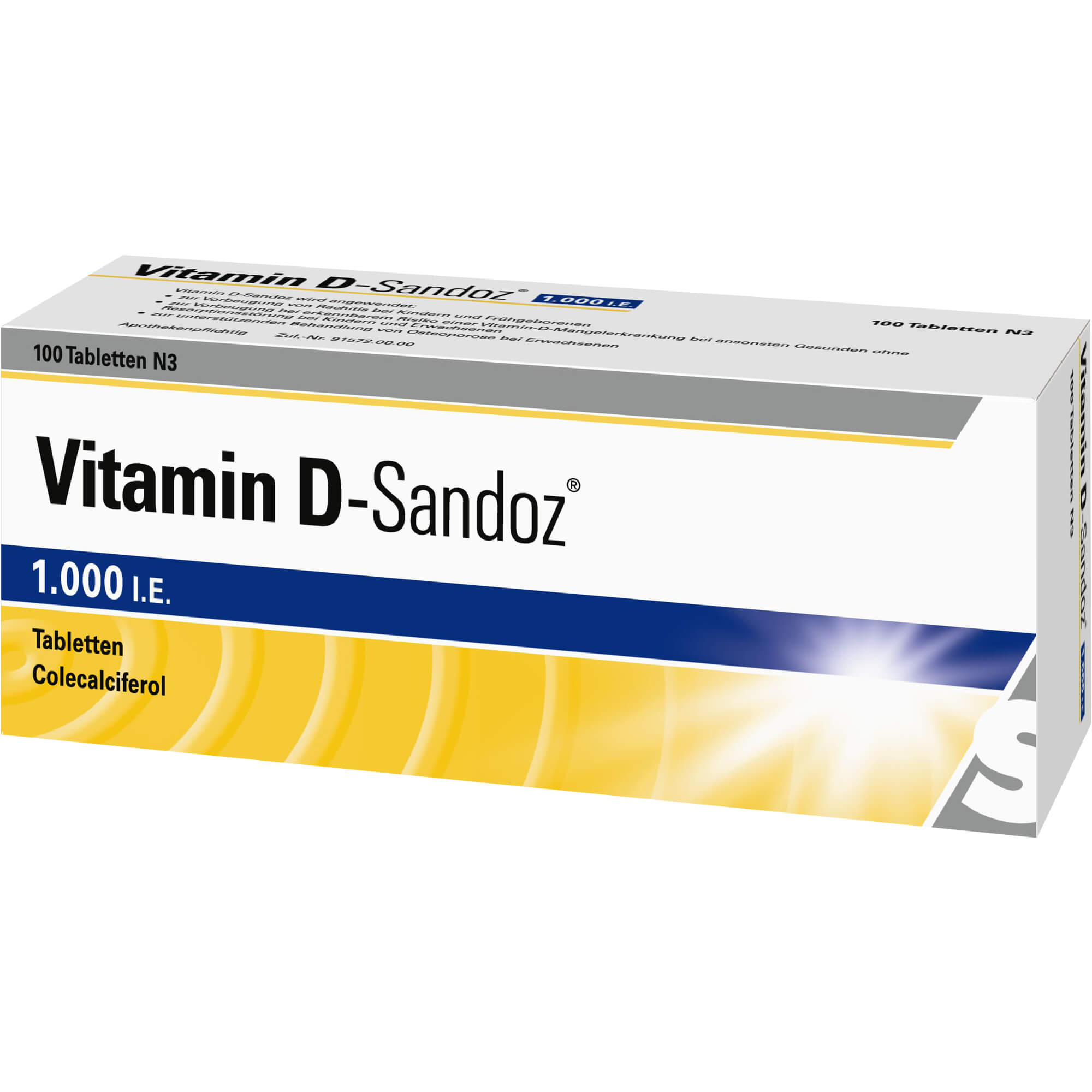 - VITAMIN D SANDOZ 1.000 I.E. Tabletten - 100 St - 3,79 ...