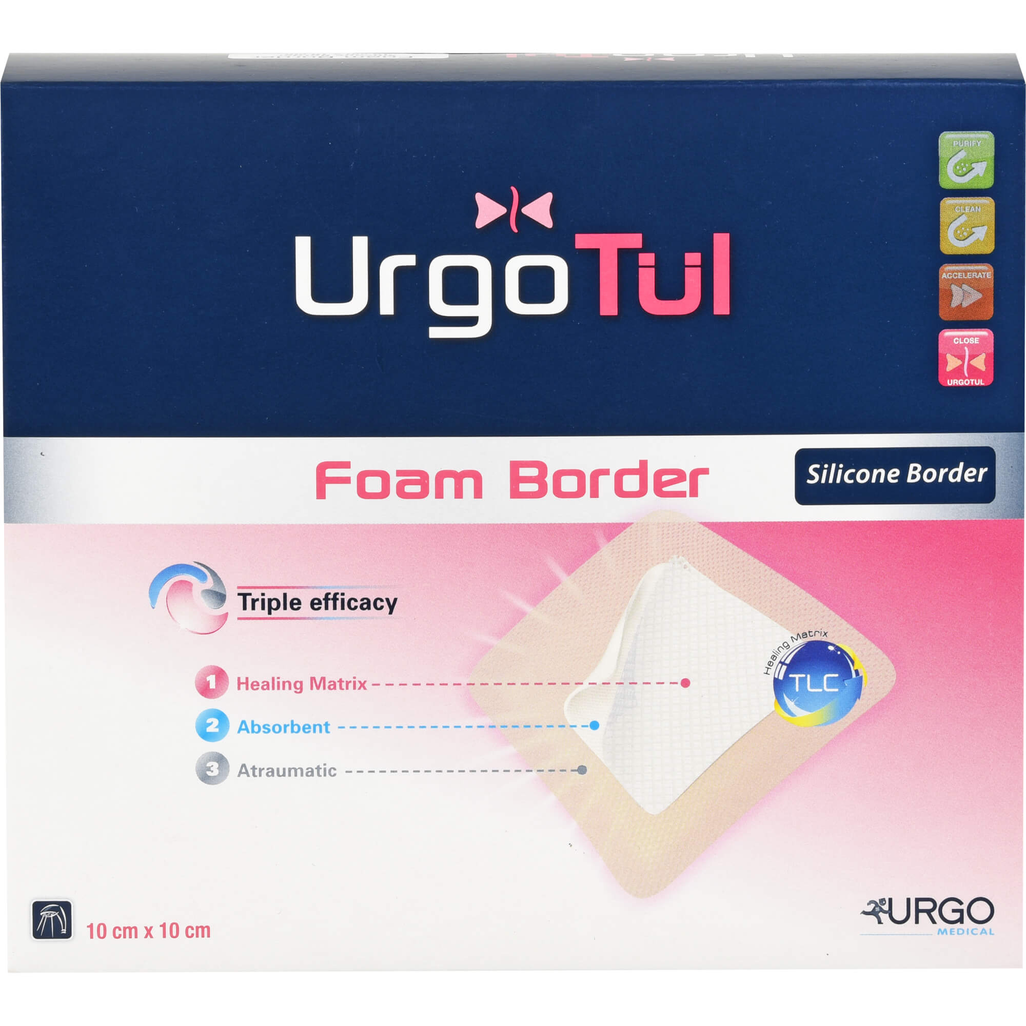 URGOTÜL Foam Border 10x10 cm Verband