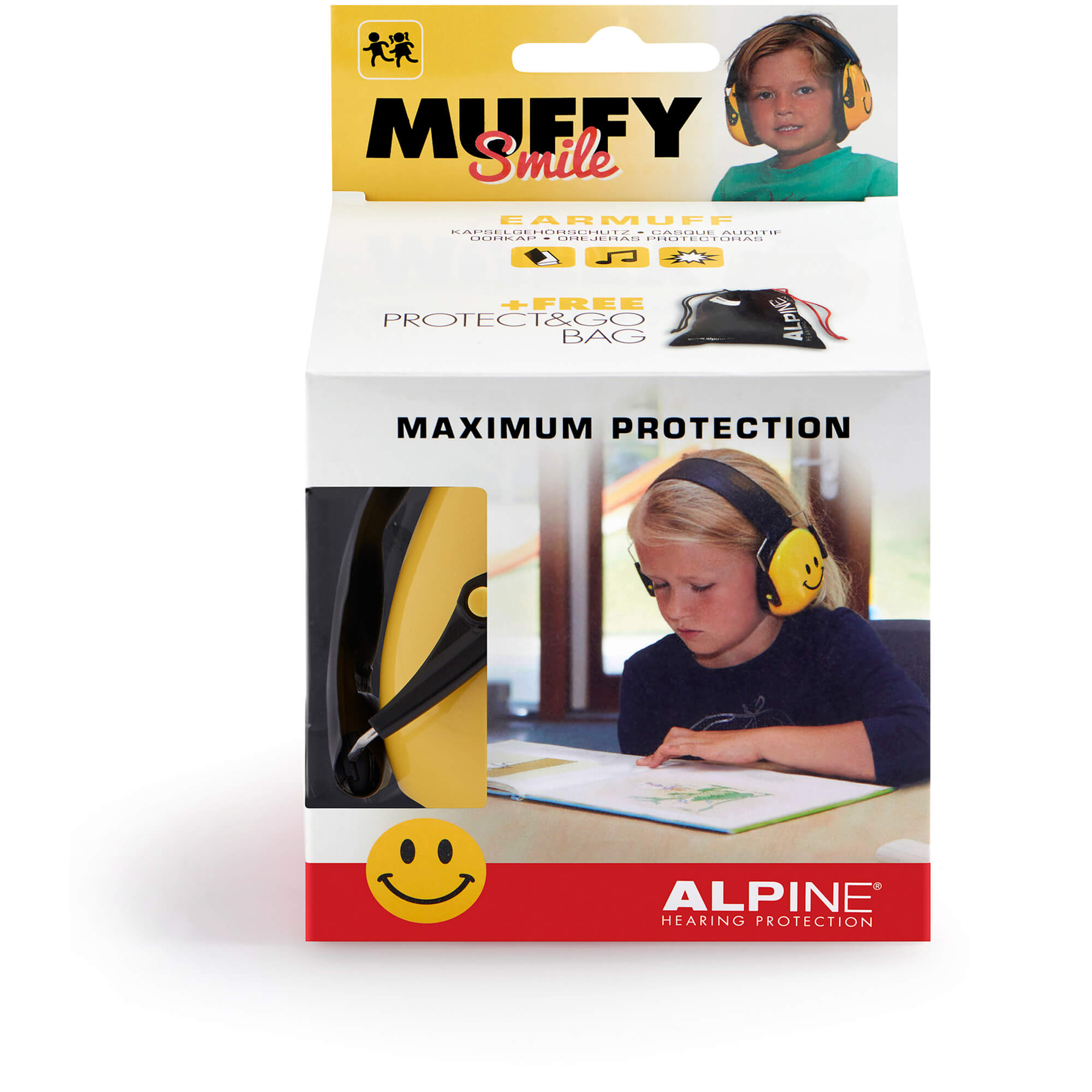 ALPINE MUFFY Ohrenschützer gelb/smile