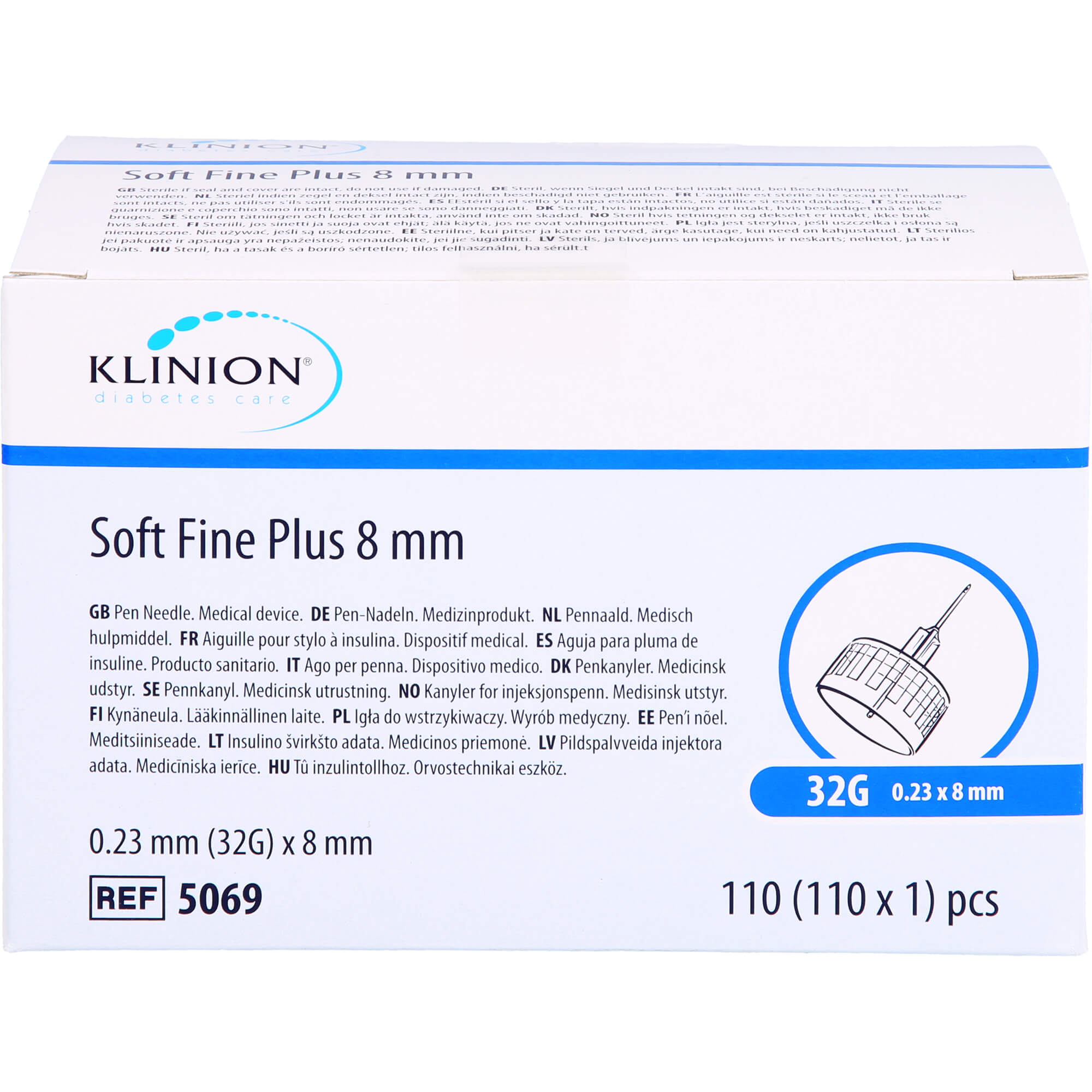 KLINION Soft fine plus Pen-Nadeln 0,23x8 mm 32 G