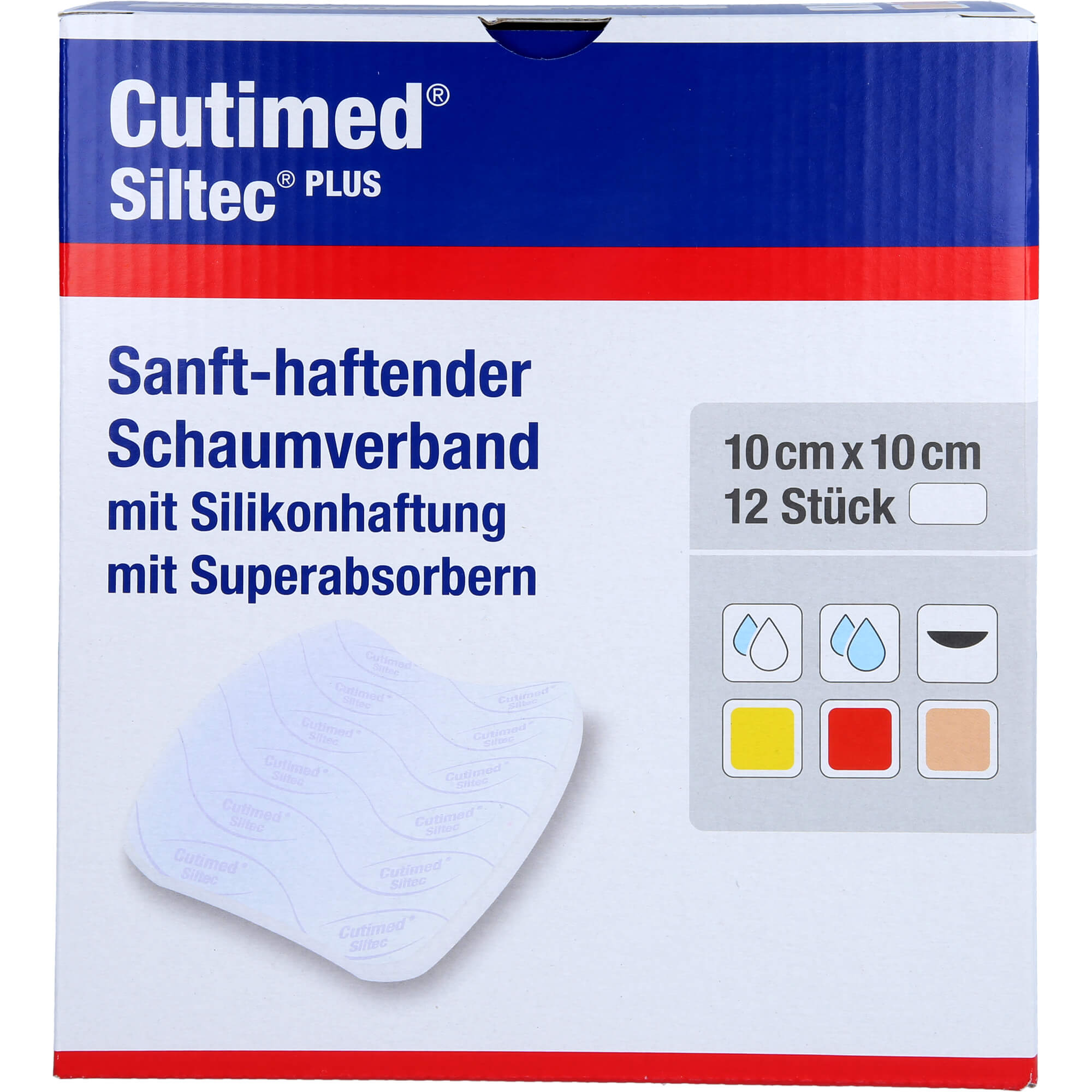 CUTIMED Siltec Plus Schaumverb.10x10 cm haftend