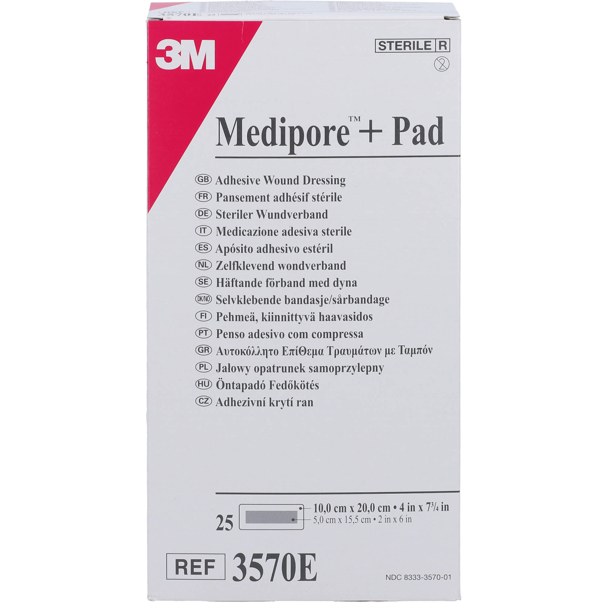 MEDIPORE Plus Pad 3570E steriler Wundverband