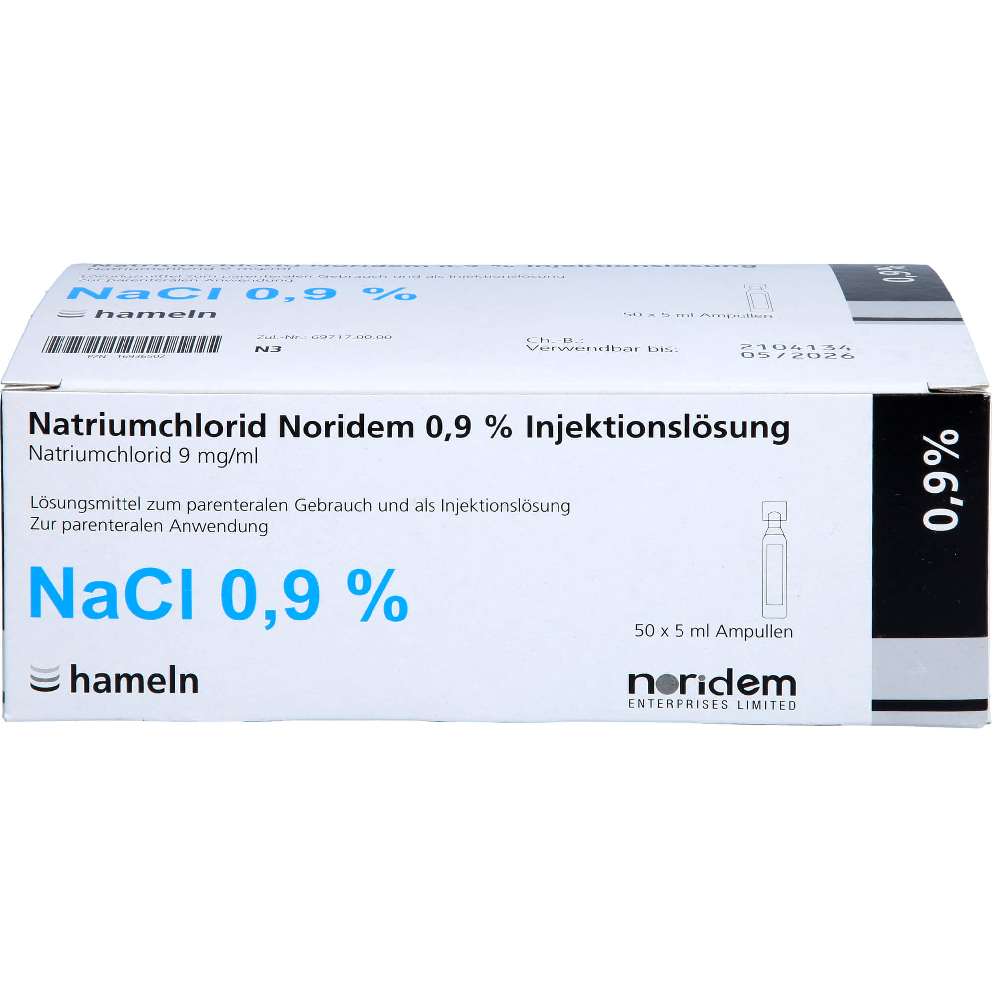 NATRIUMCHLORID Noridem 0,9% Inj.-Lösung Amp.