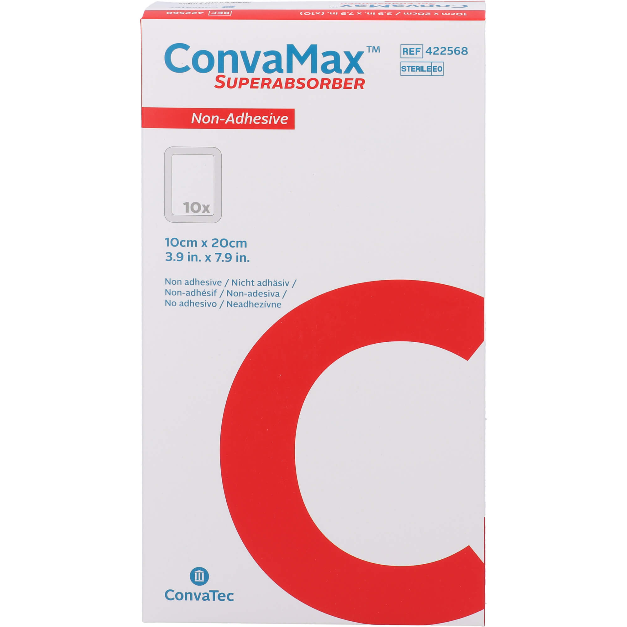 CONVAMAX Superabsorber nicht adhäsiv 10x20 cm