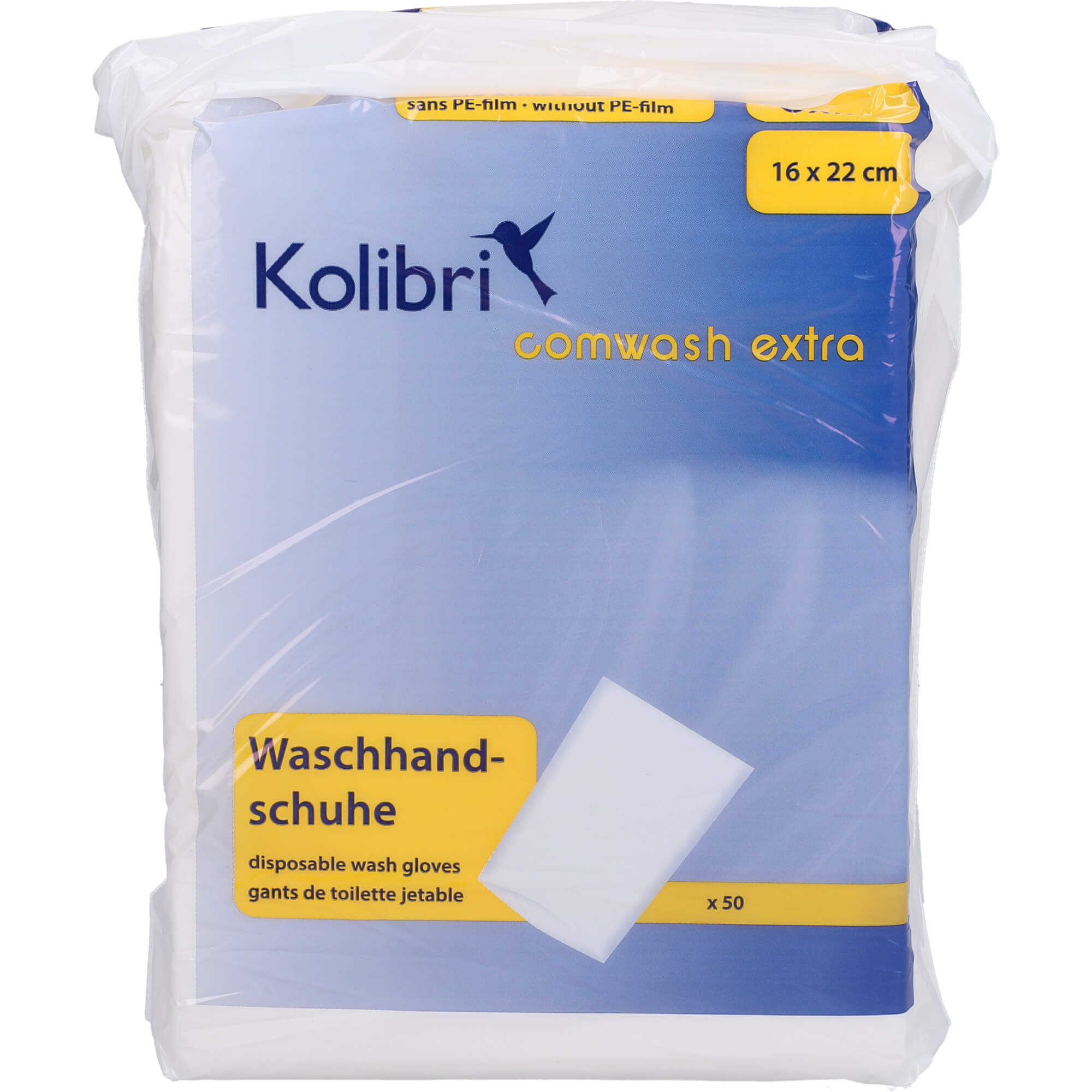 KOLIBRI comwash extra Waschhandschuh unfol.16x24cm