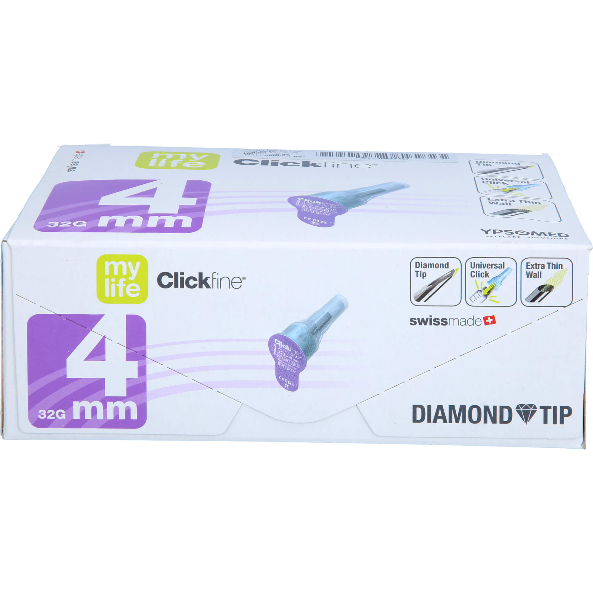 MYLIFE Clickfine Pen-Nadeln 4 mm Diamond Tip