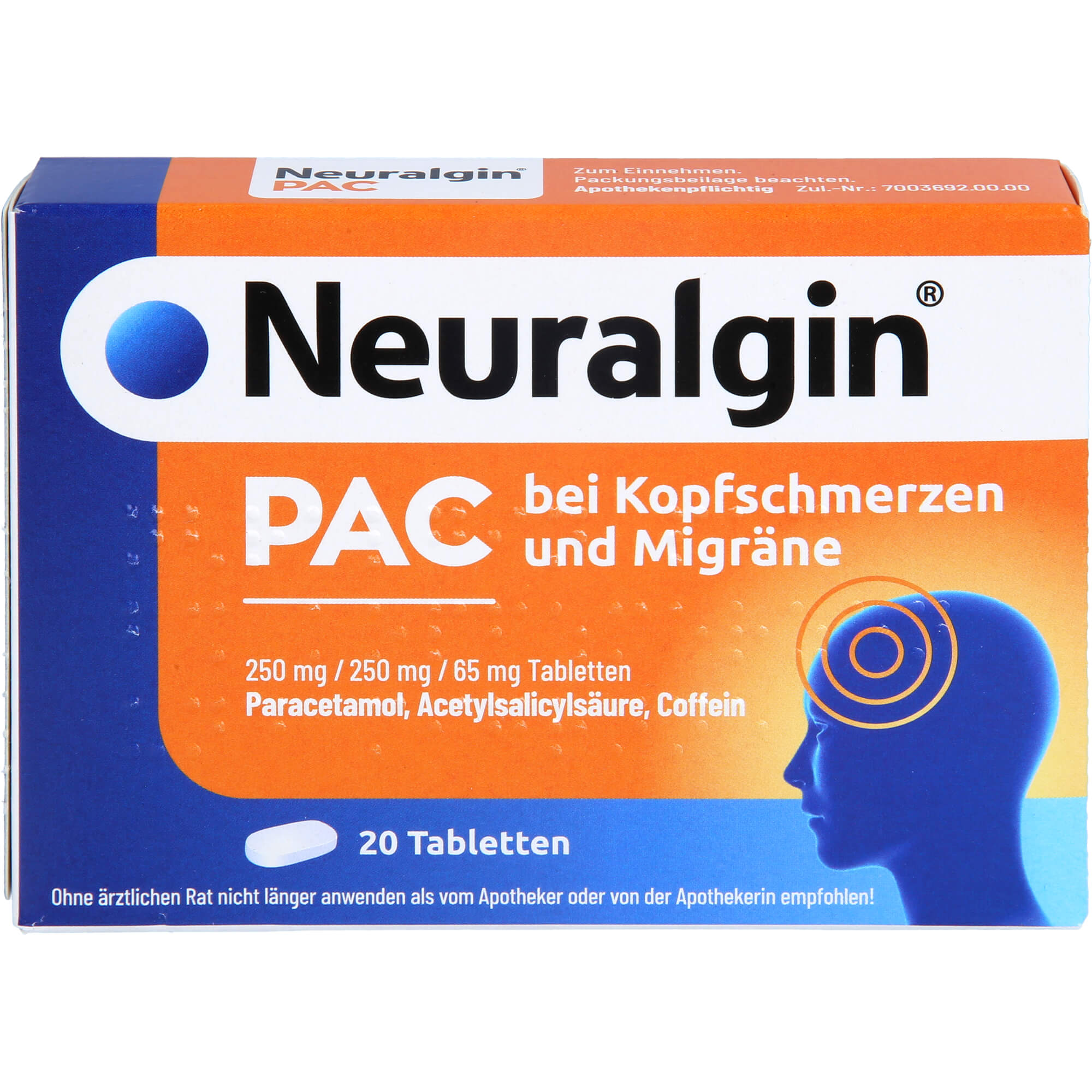 NEURALGIN PAC bei Kopfschmerzen und Migräne Tabl.