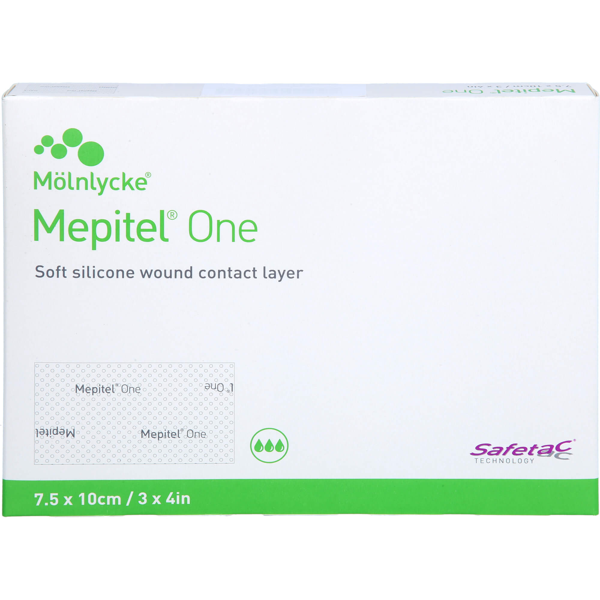 MEPITEL One 7,5x10 cm Silikon Netzverband