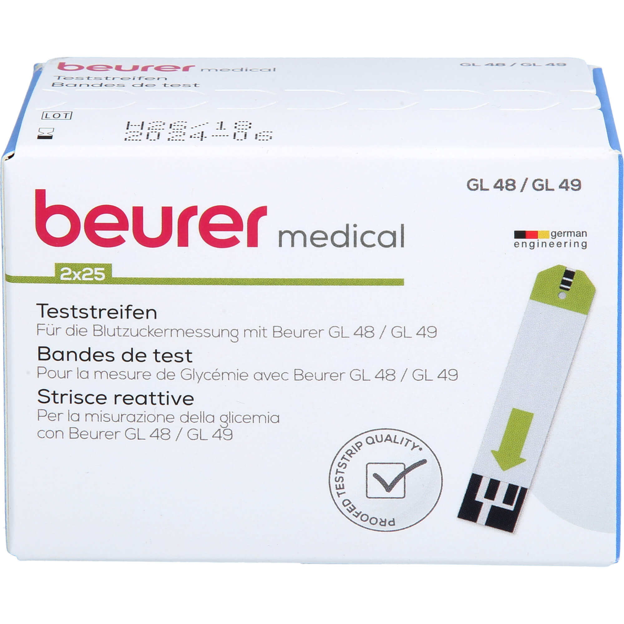 BEURER GL48/GL49 Blutzucker Teststreifen