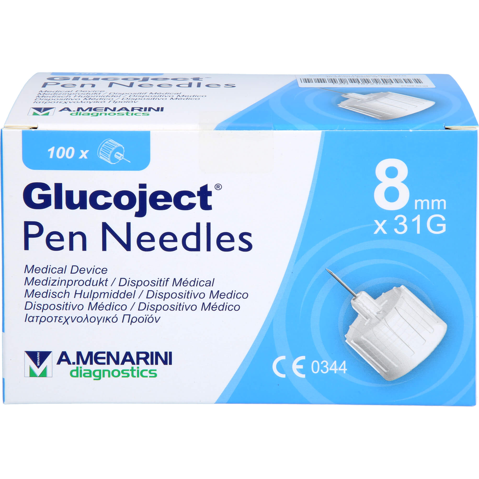 GLUCOJECT Pen-Nadeln 31 Gx8 mm 0,25 mm
