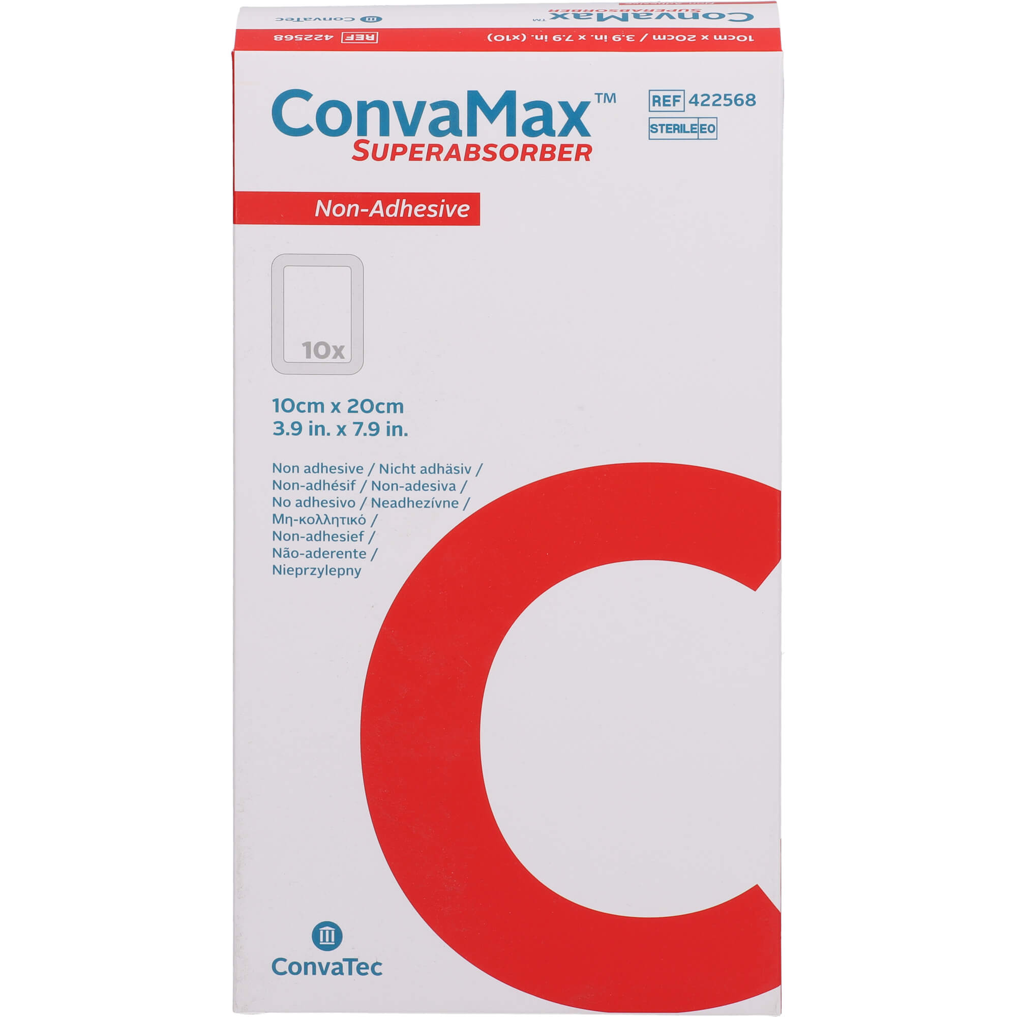 CONVAMAX Superabsorber nicht adhäsiv 10x20 cm