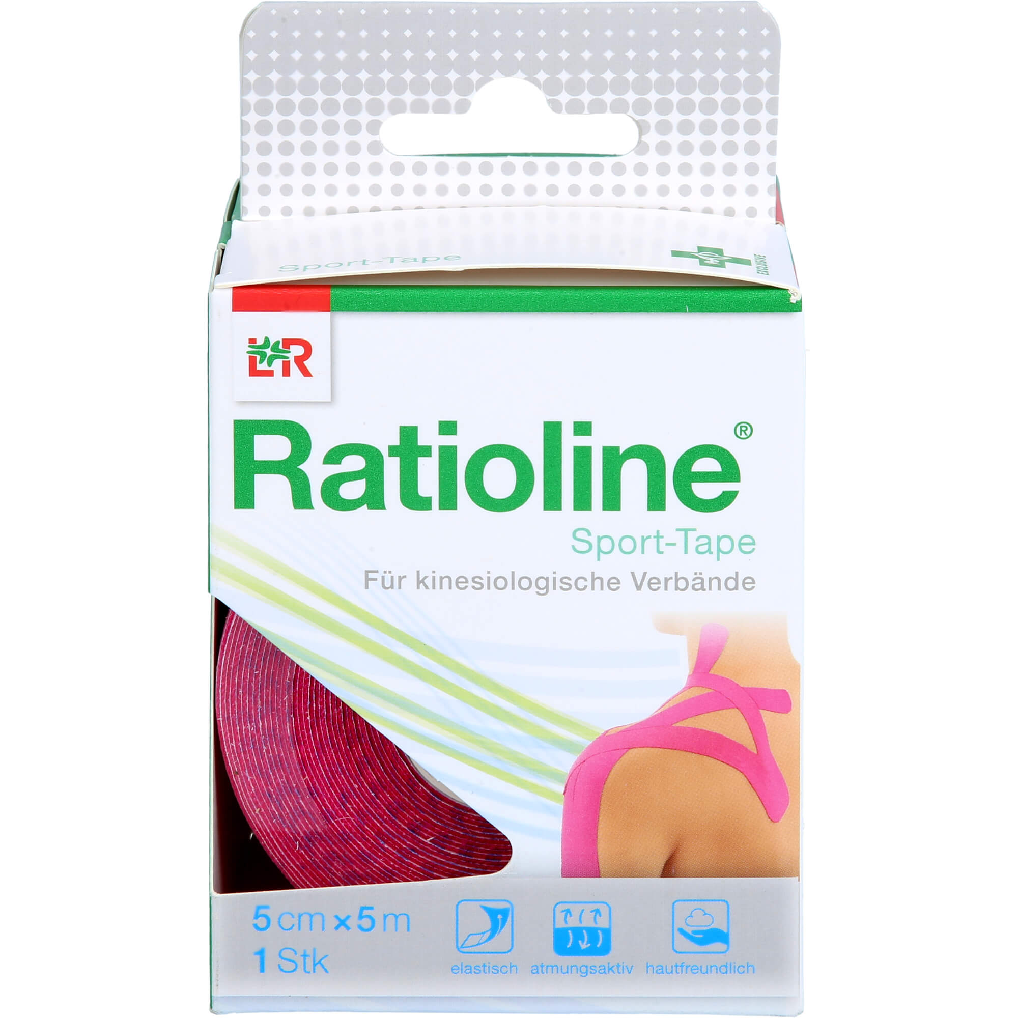 RATIOLINE Sport-Tape 5 cmx5 m pink