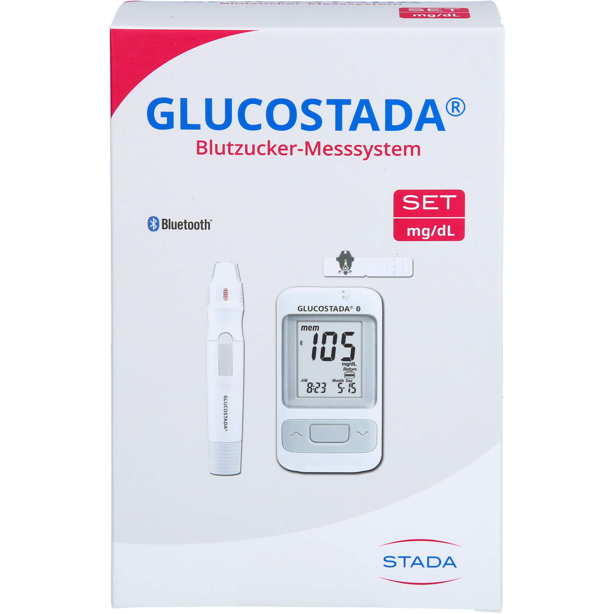 GLUCOSTADA Blutzuckermessgerät mg/dl
