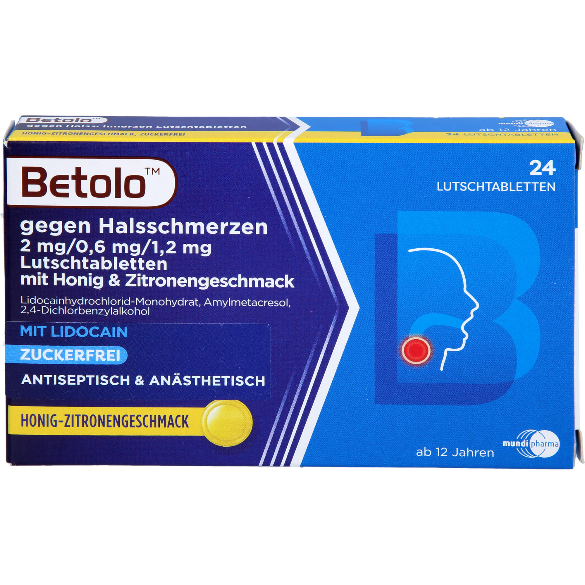 BETOLO gegen Halsschm.2/0.6/1,2 mg Lut.-Tab.Hon-Zi