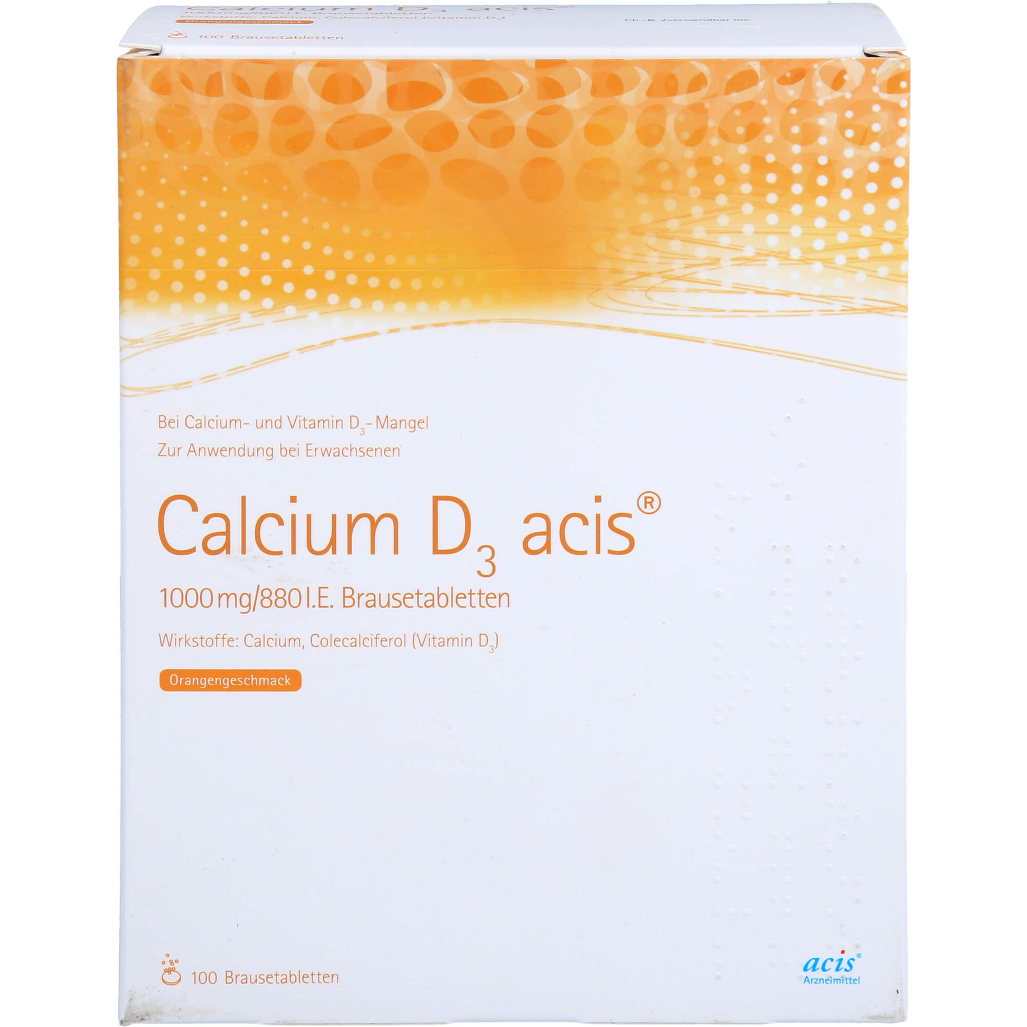 CALCIUM D3 acis 1000 mg/880 I.E. Brausetabletten