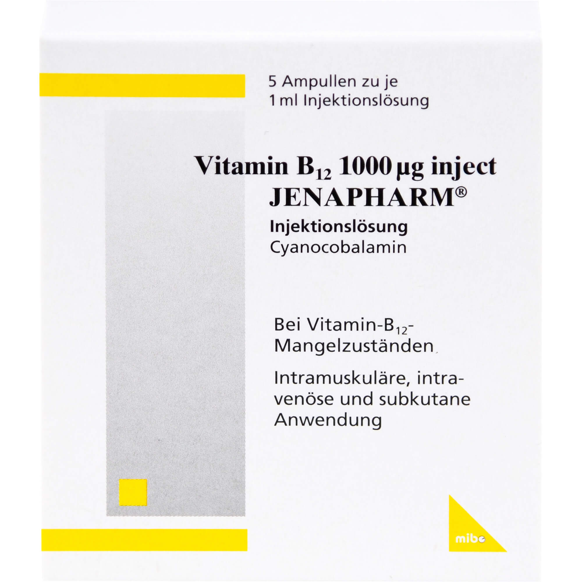 VITAMIN B12 1.000 µg Inject Jenapharm Ampullen
