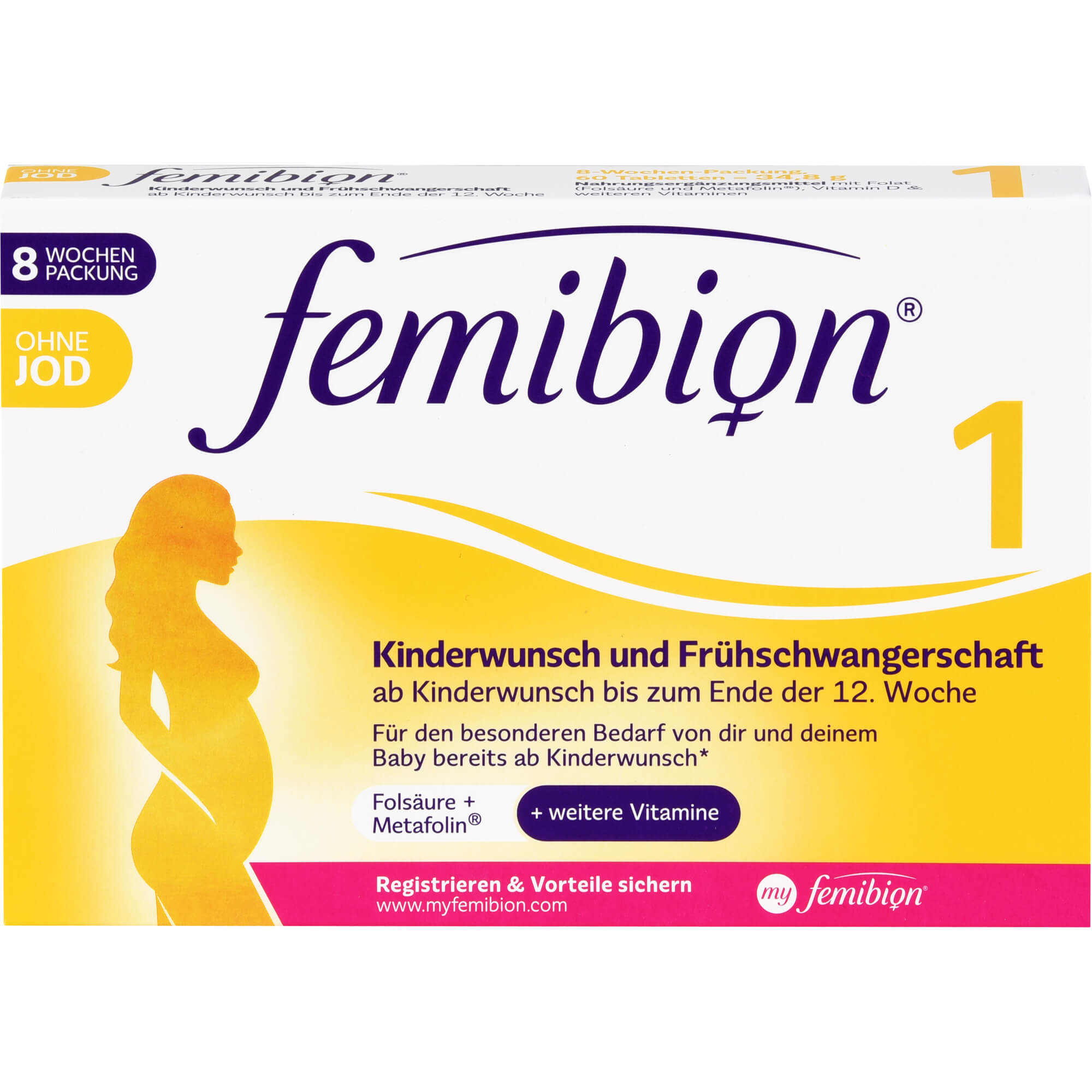 FEMIBION 1 Kinderwunsch+Frühschwangerschaft OHNE Jod