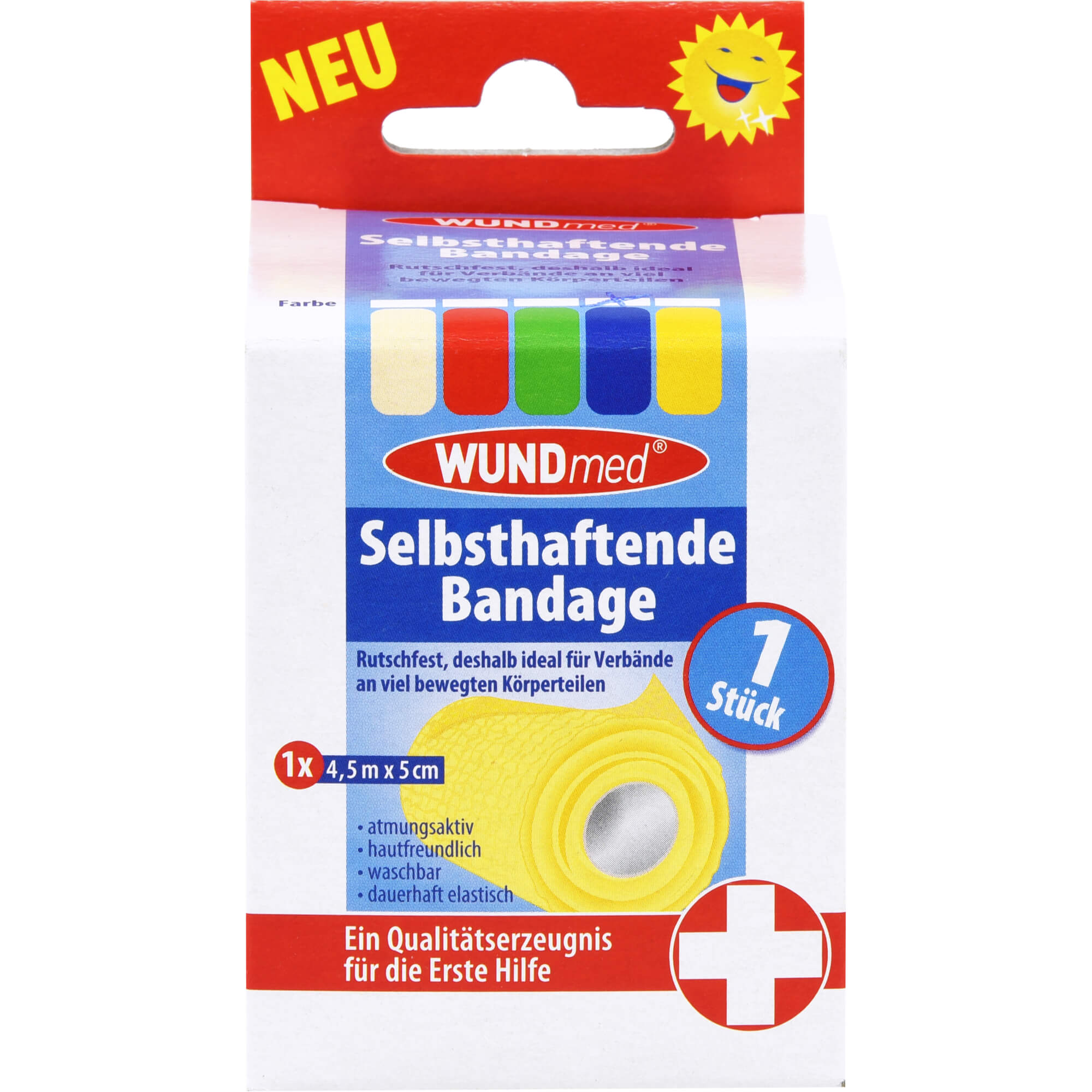 BANDAGE selbsthaftend 5 cmx4,5 m farb.sort.