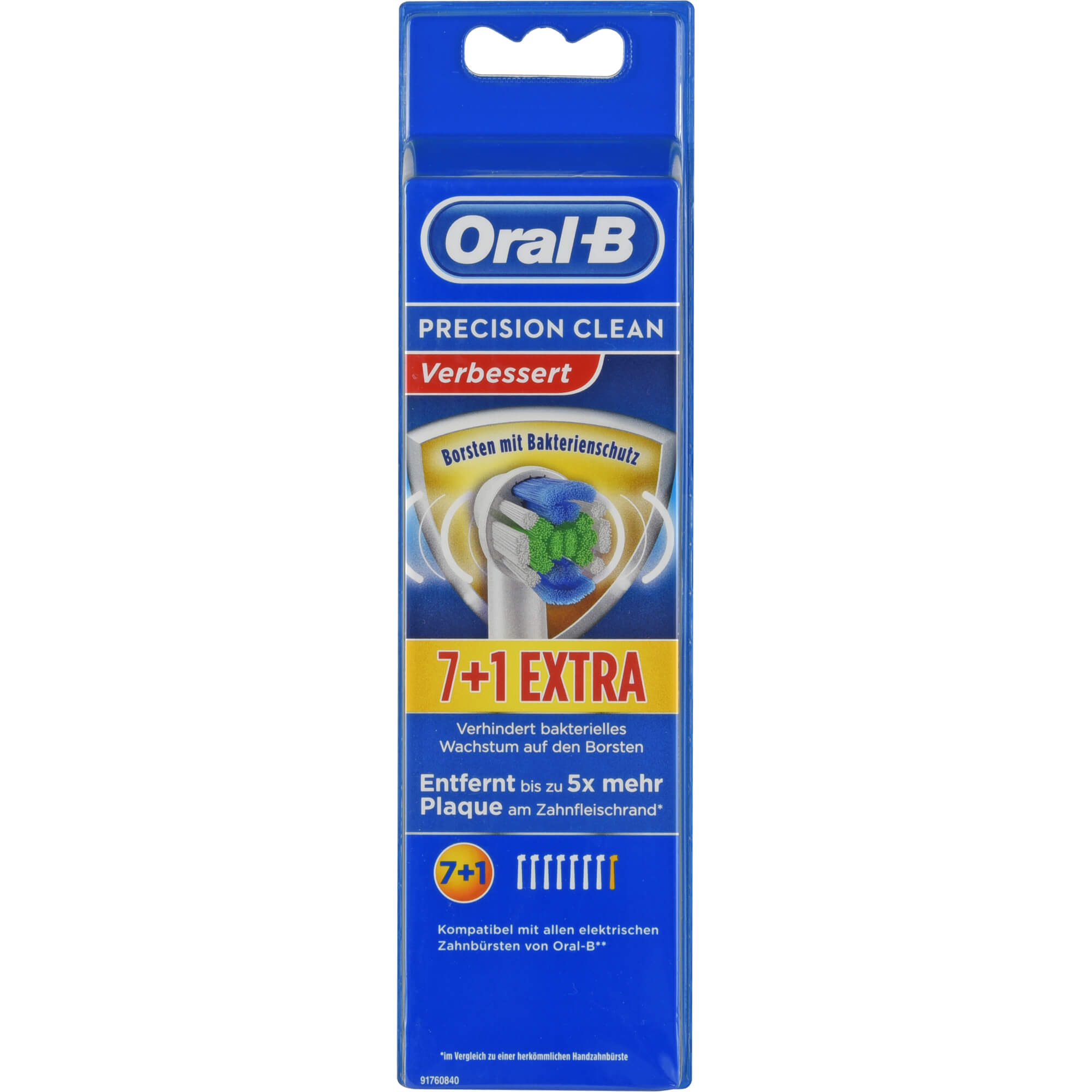 ORAL B Aufsteckbürsten Prec.Clean Bakteriensch.7+1