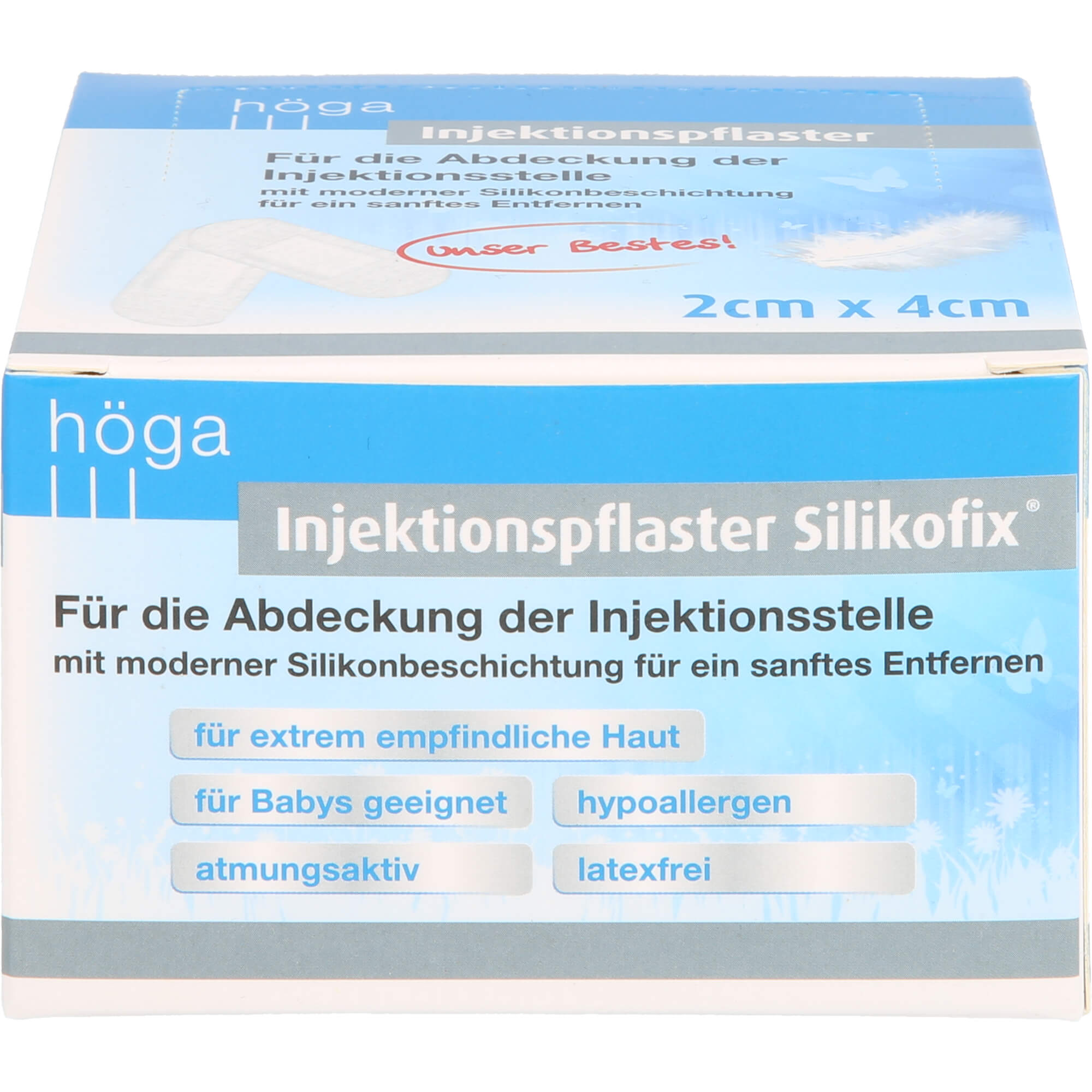 INJEKTIONSPFLASTER Silikofix 2x4 cm Höga