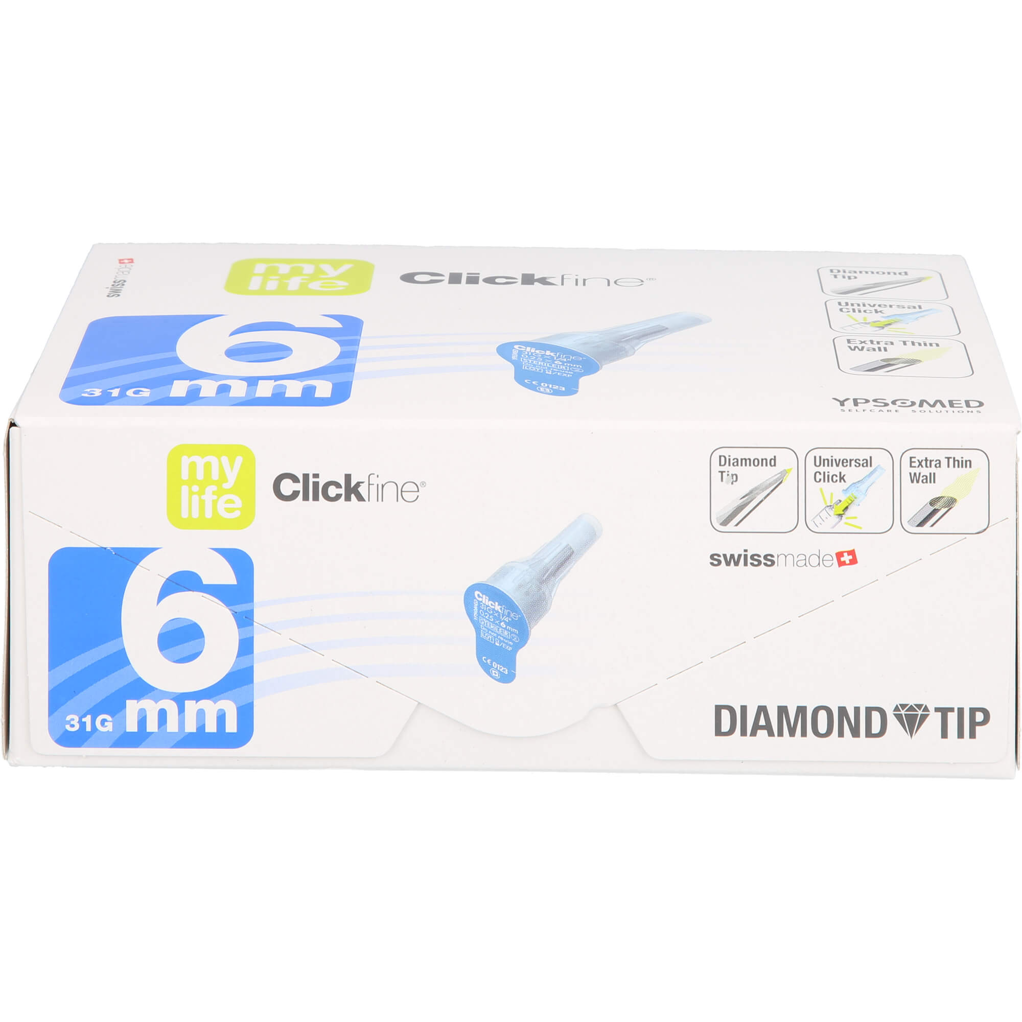 MYLIFE Clickfine Pen-Nadeln 6 mm Diamond Tip