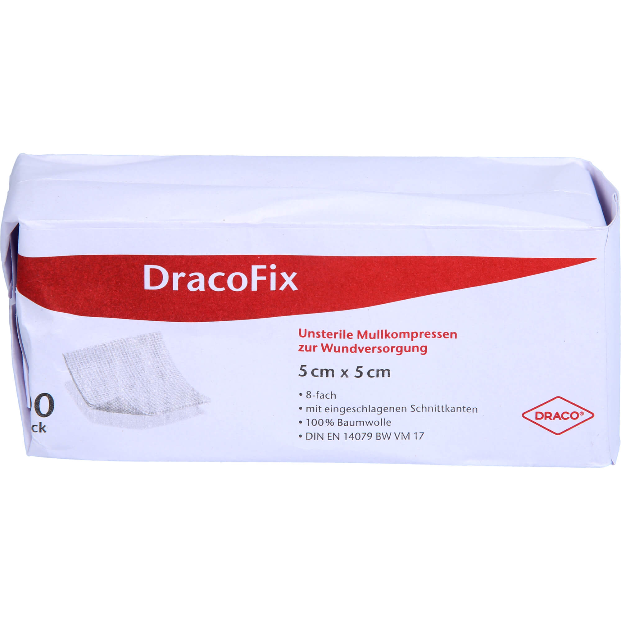 DRACOFIX OP-Kompressen 5x5 cm unsteril 8fach