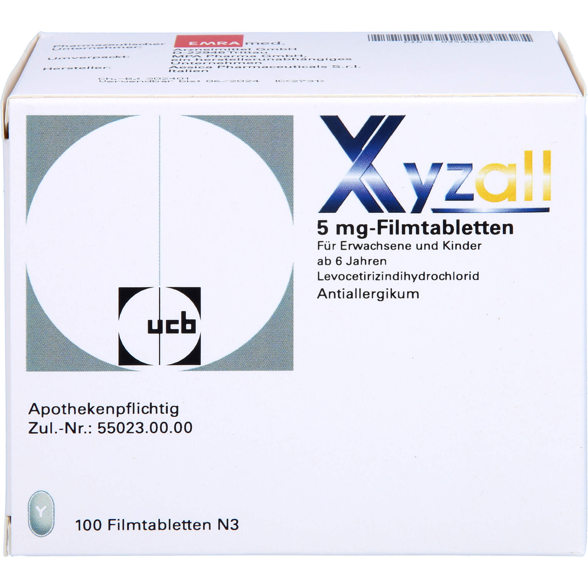 XYZALL 5 mg Filmtabletten