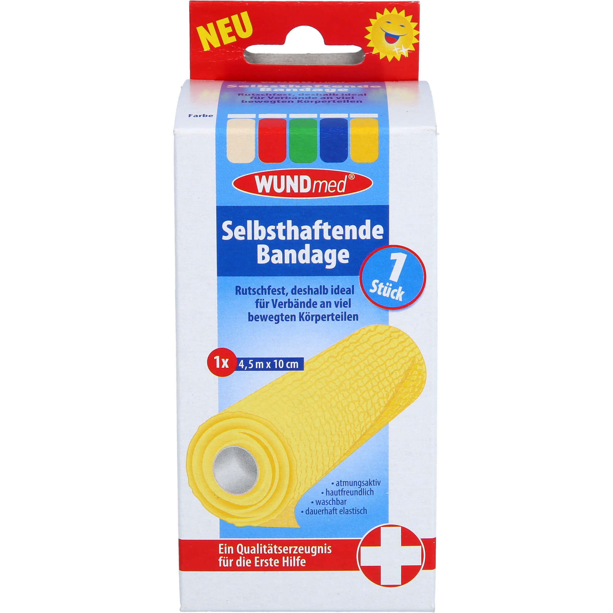 BANDAGE selbsthaftend 10 cmx4,5 m farb.sort.