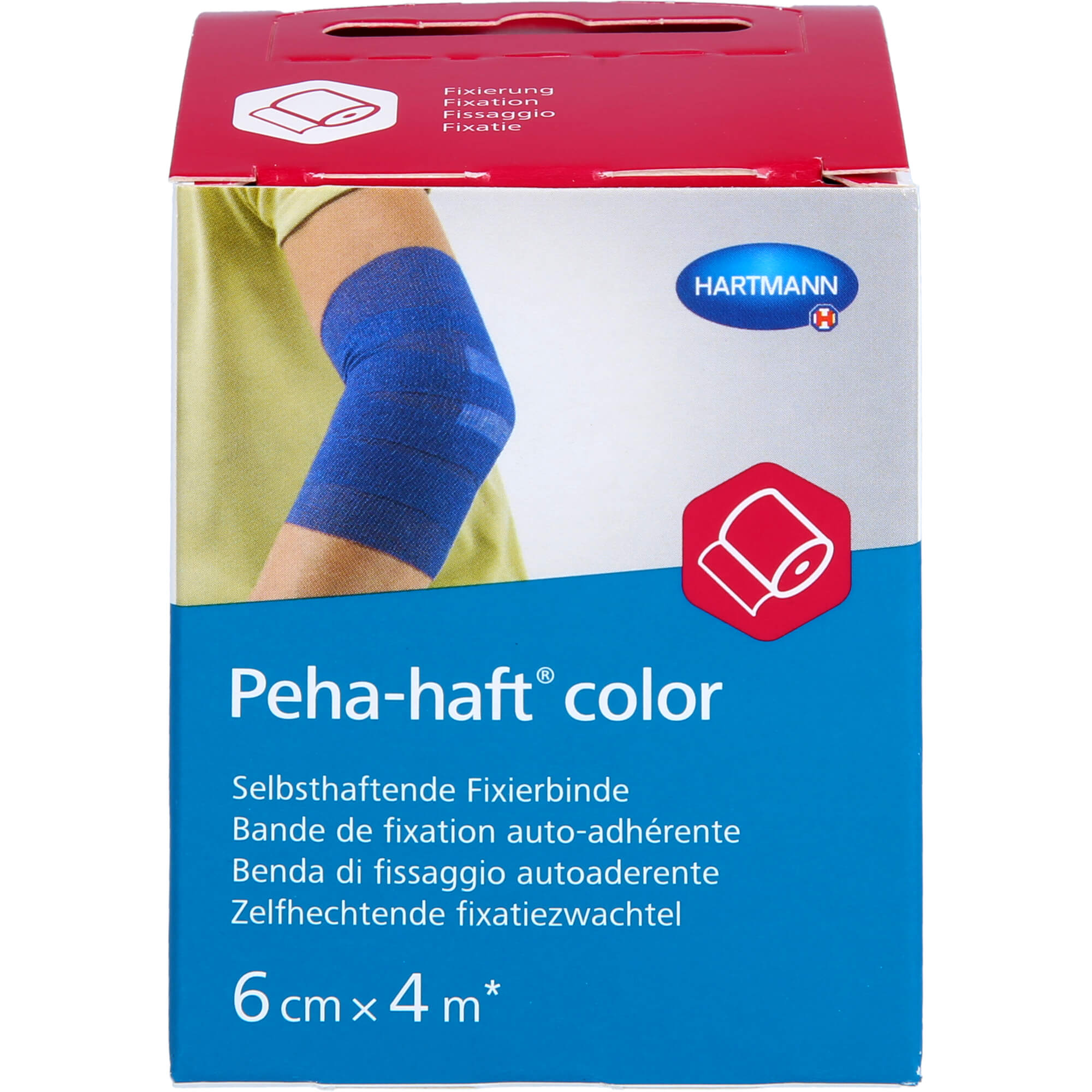 PEHA-HAFT Color Fixierbinde 6 cmx4 m blau