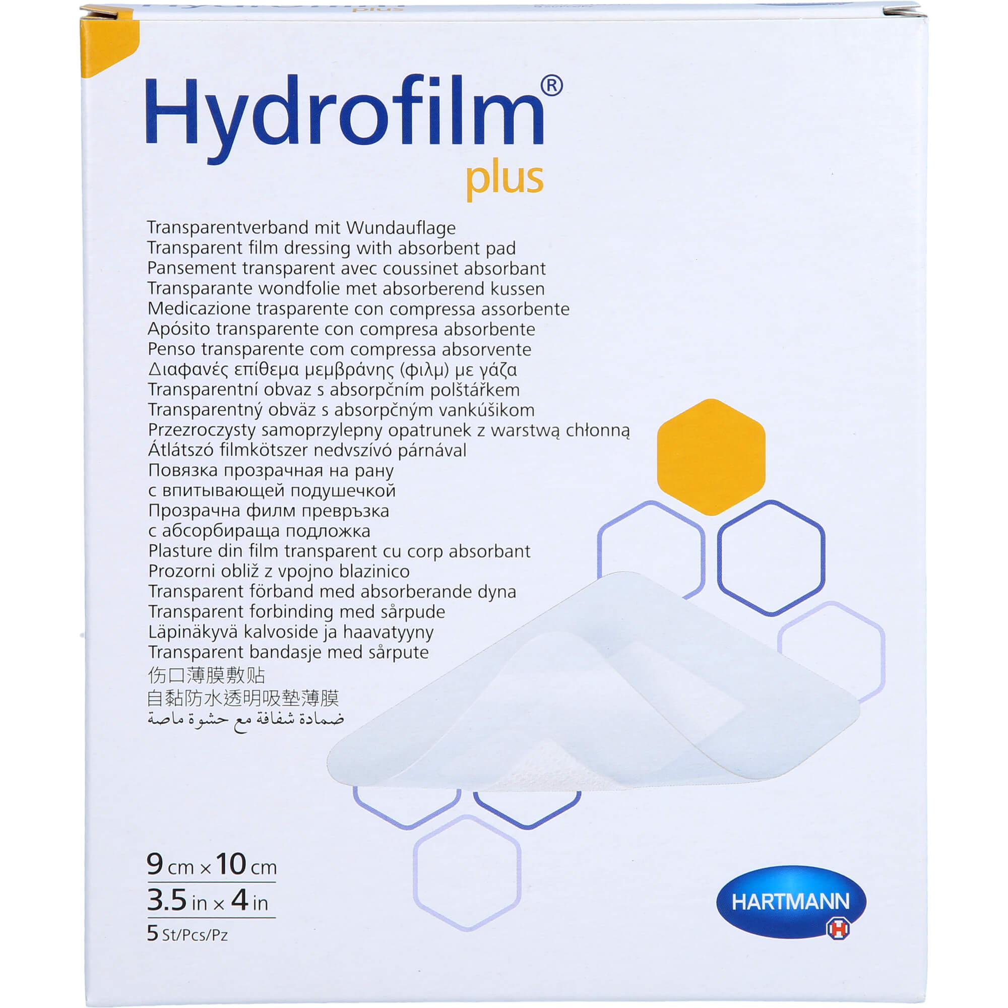 HYDROFILM Plus Transparentverband 9x10 cm