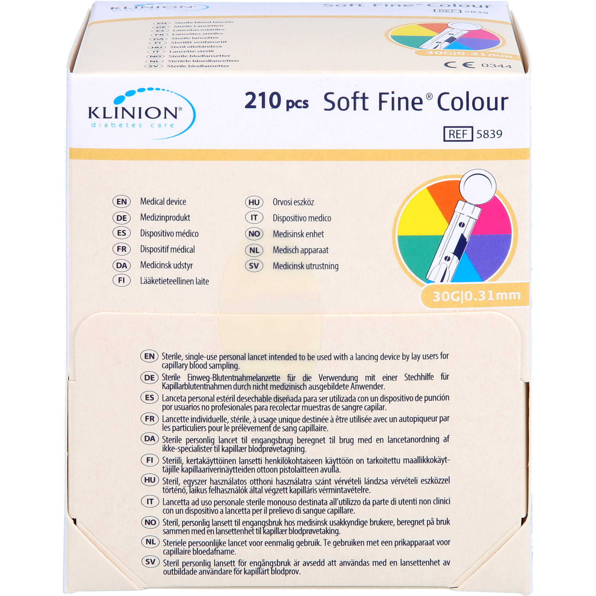 KLINION Soft fine colour Lanzetten 30 G