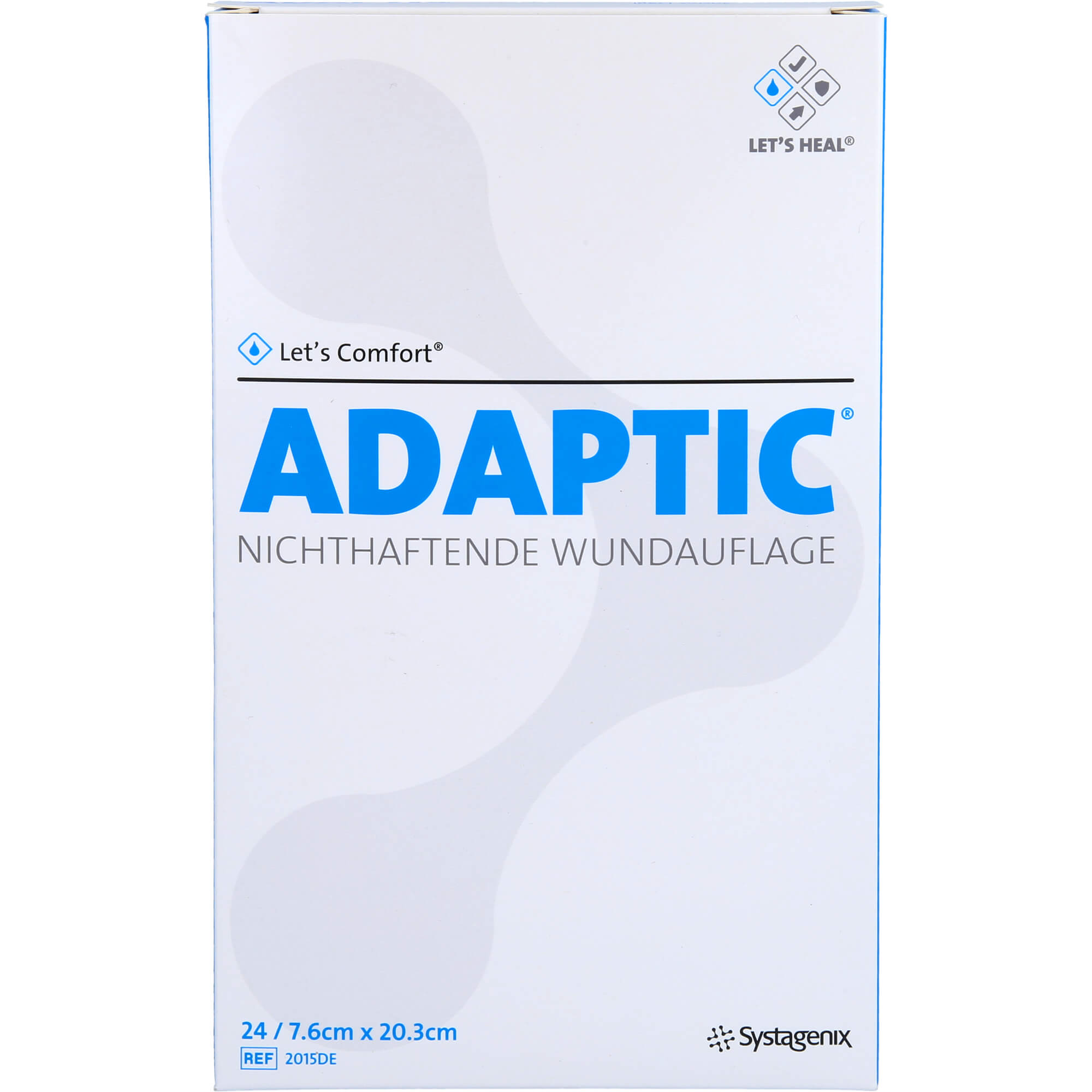 ADAPTIC 7,6x20,3 cm feuchte Wundauflage 2015