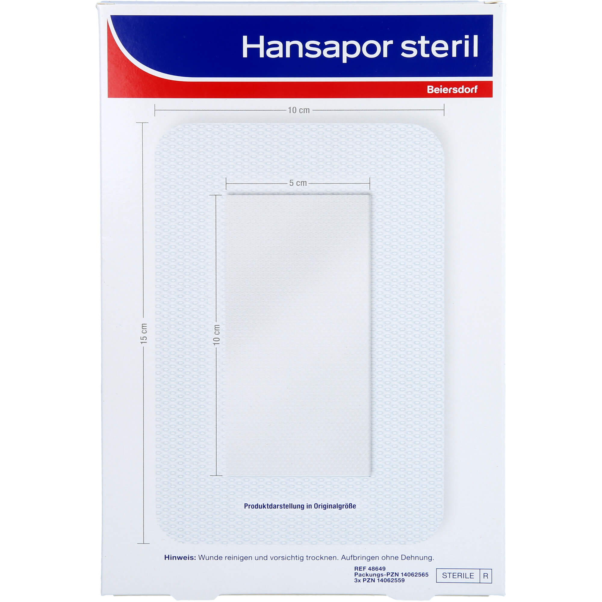 HANSAPOR steril Wundverband 10x15 cm