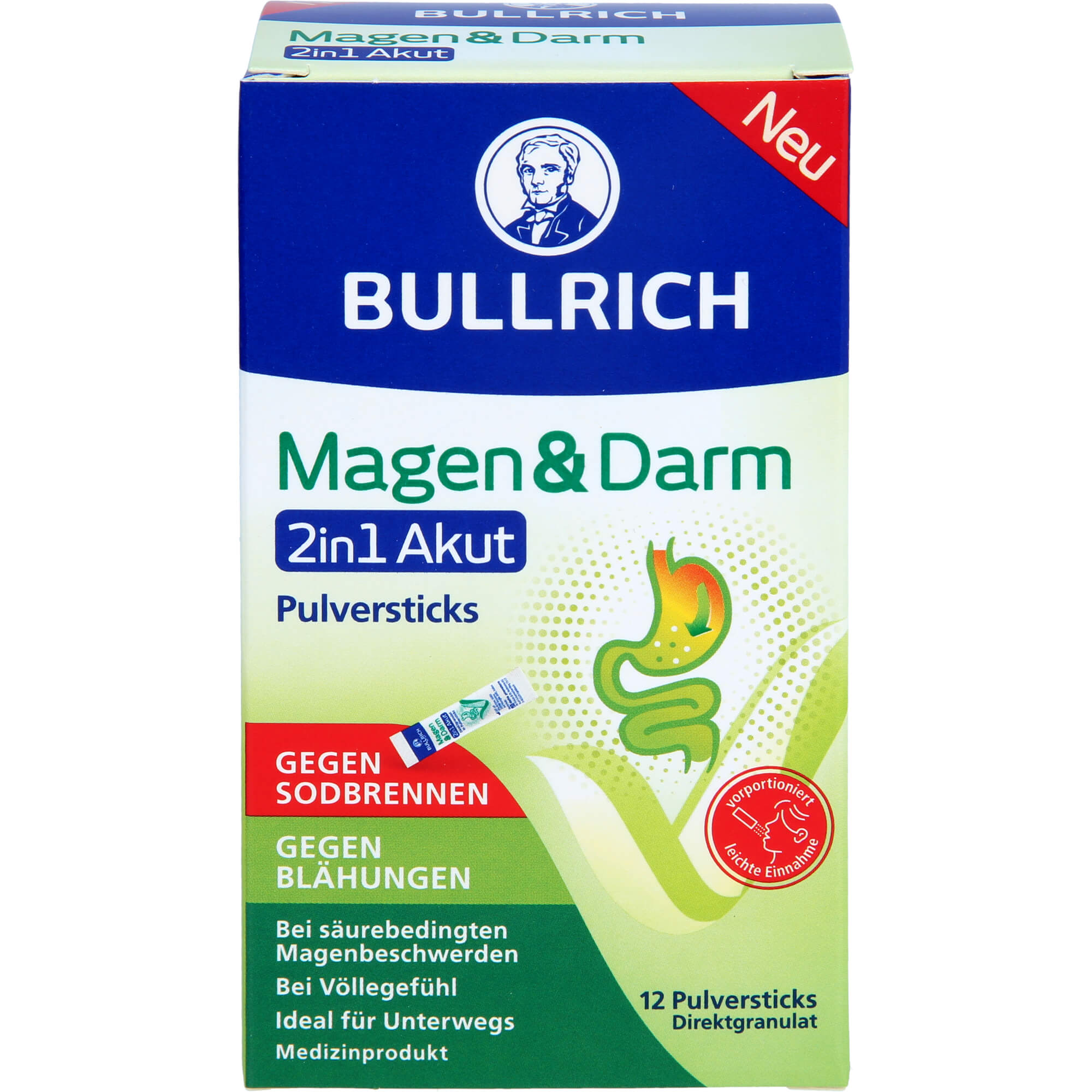 BULLRICH Magen & Darm 2in1 Akut Pulversticks