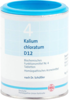 BIOCHEMIE DHU 4 Kalium chloratum D 12 Tabletten